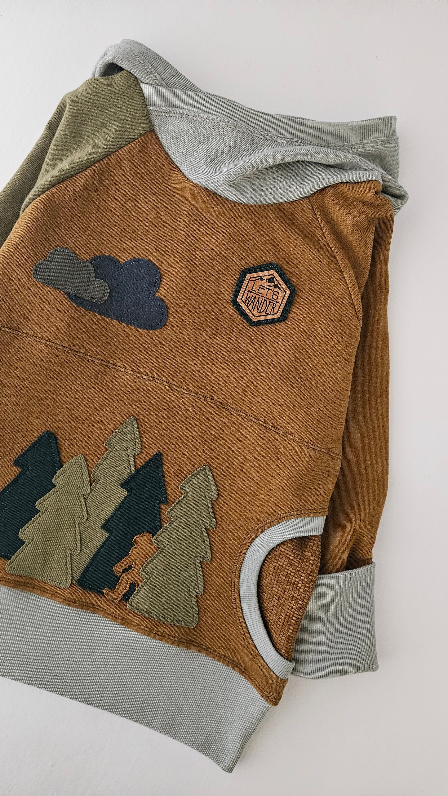 6-9 Years Bigfoot Wander Grow With Me Hoodie