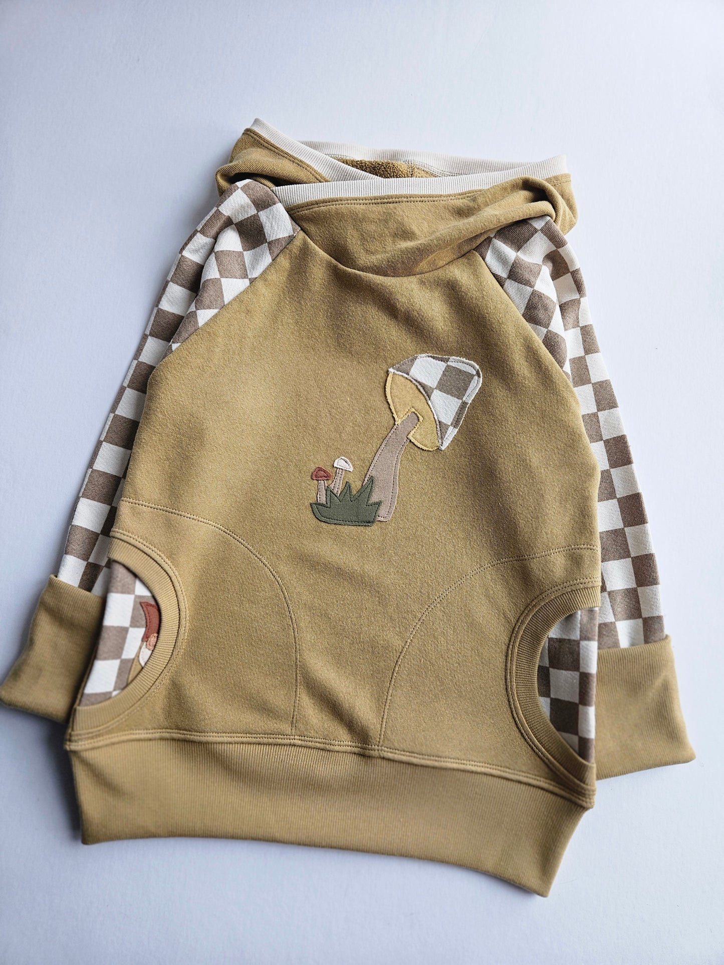 6-9 Years Gnome Mushroom Grow With Me Hoodie