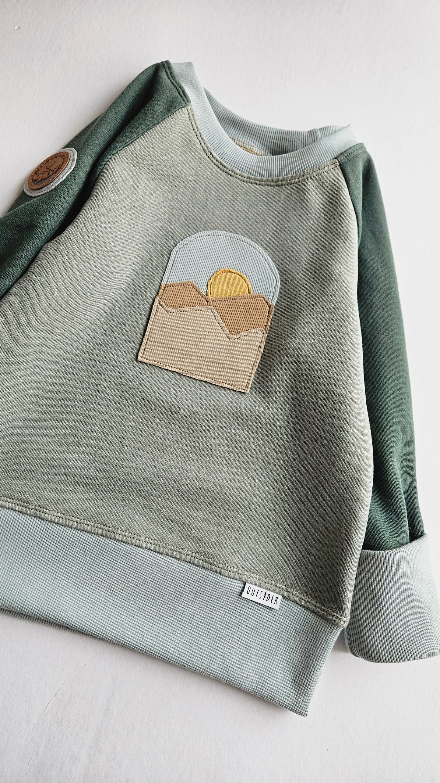 3-6 Years Mountains Outsider Grow With Me Hoodie