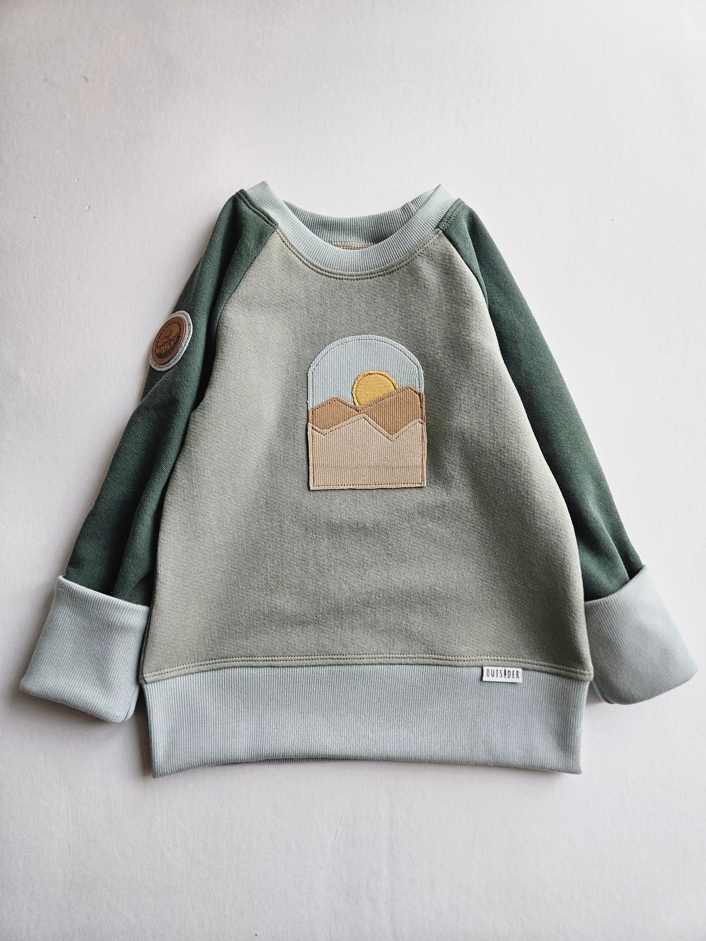 3-6 Years Mountains Outsider Grow With Me Hoodie