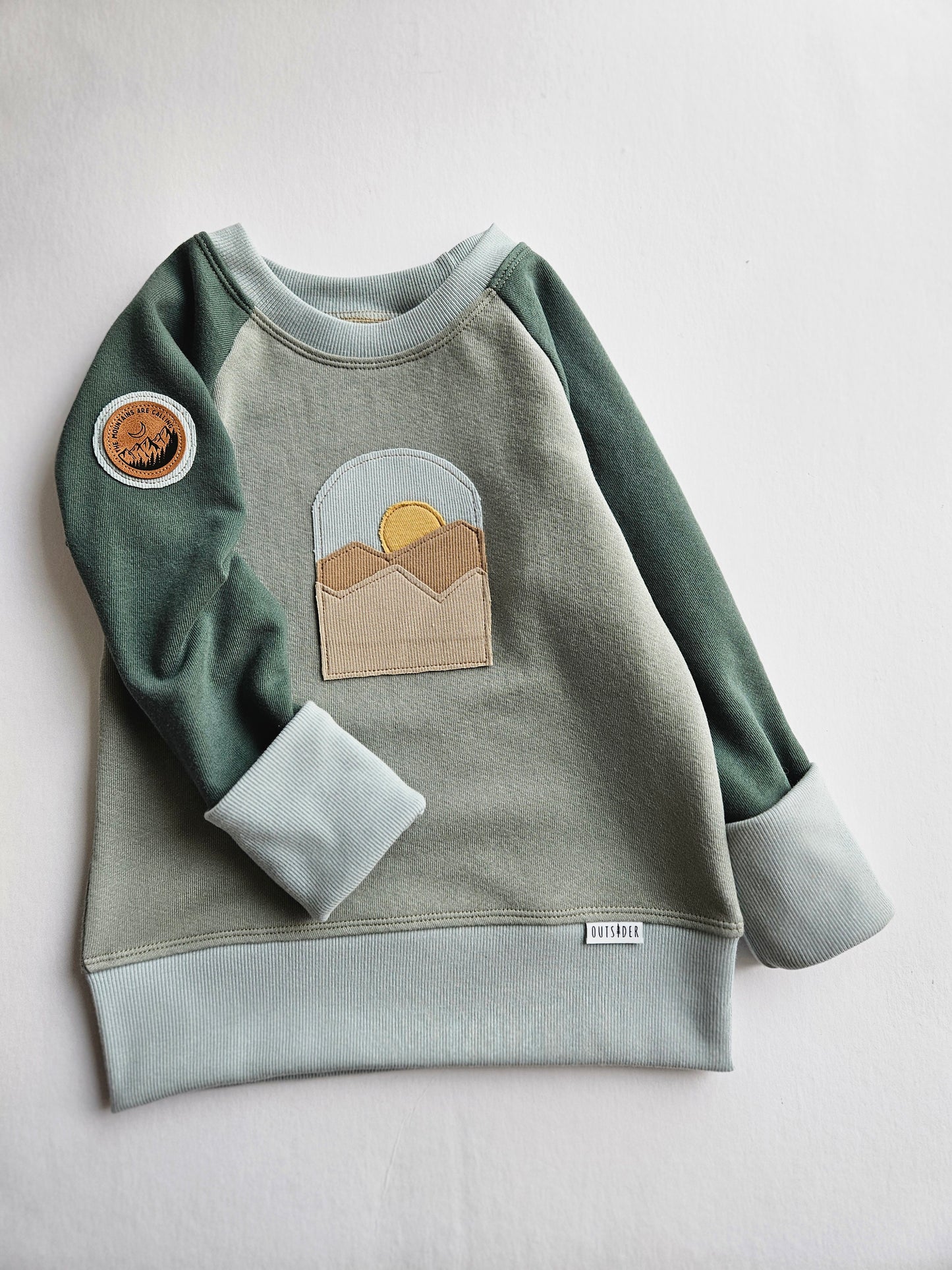 3-6 Years Mountains Outsider Grow With Me Hoodie
