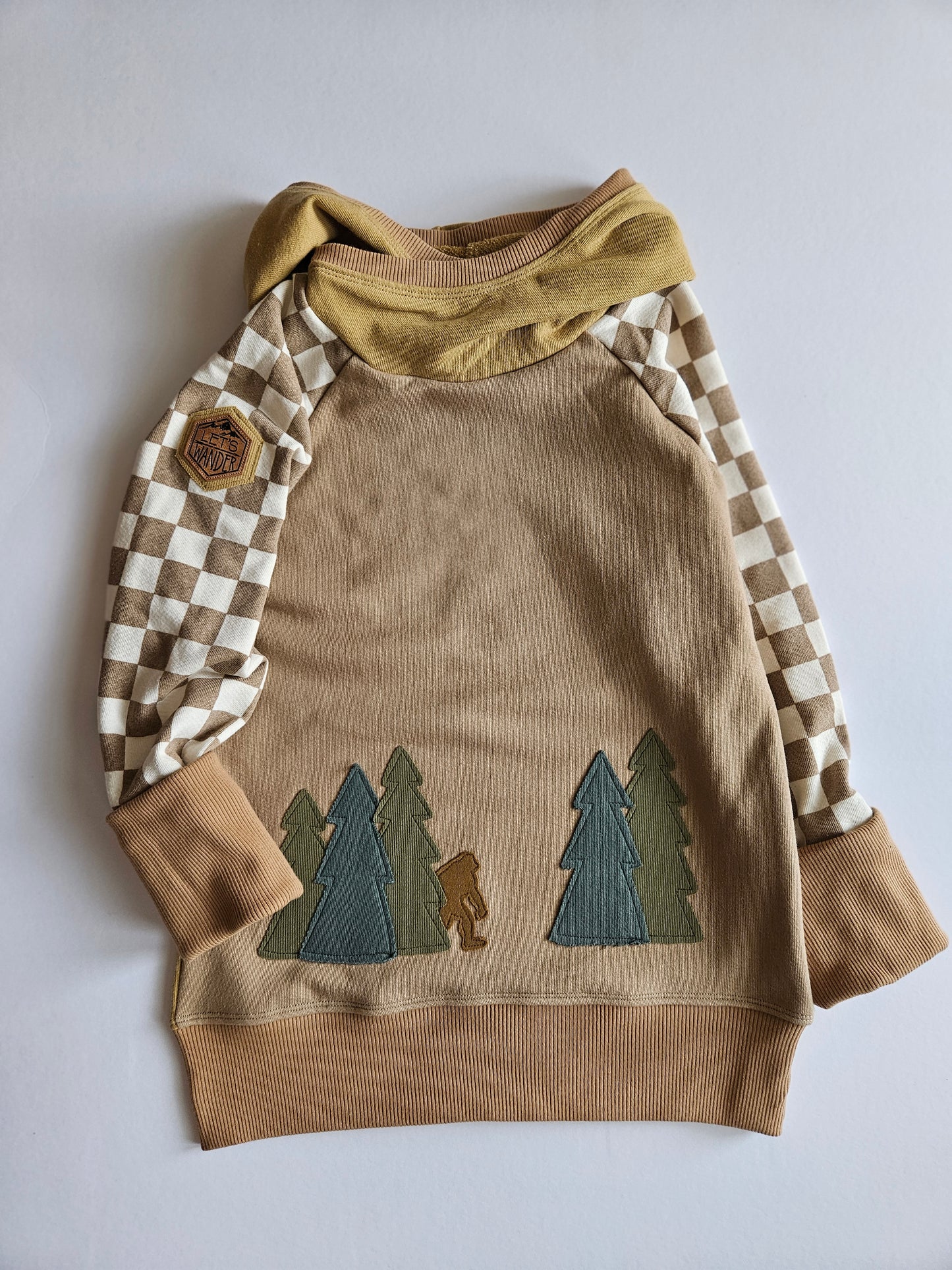 9-12 Years Bigfoot Grow With Me Hoodie
