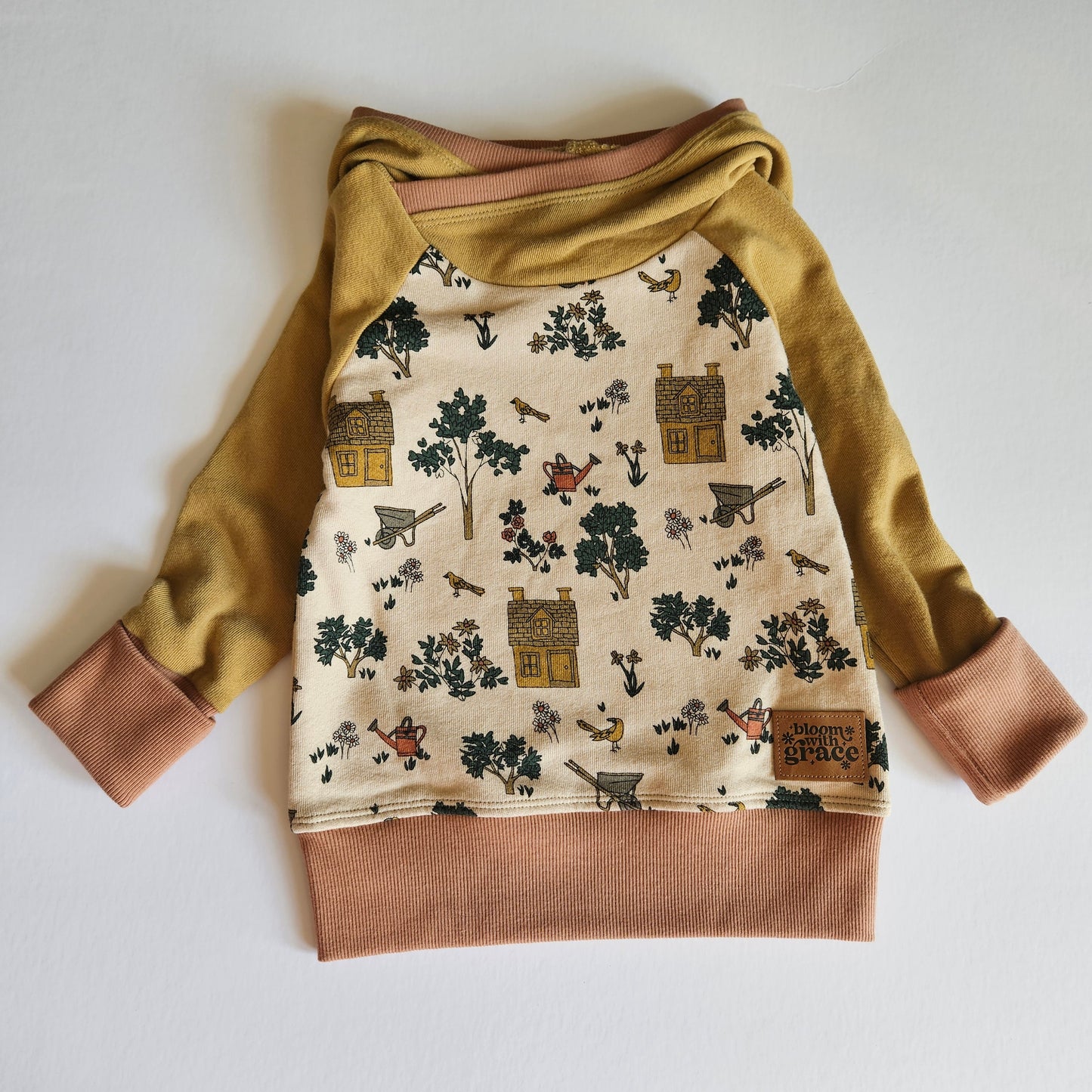 12M-3T Garden Flower Grow With Me Hoodie