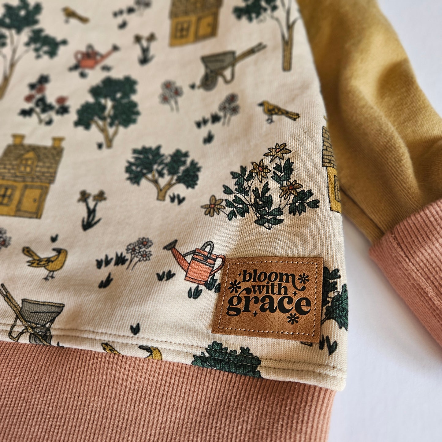 12M-3T Garden Flower Grow With Me Hoodie