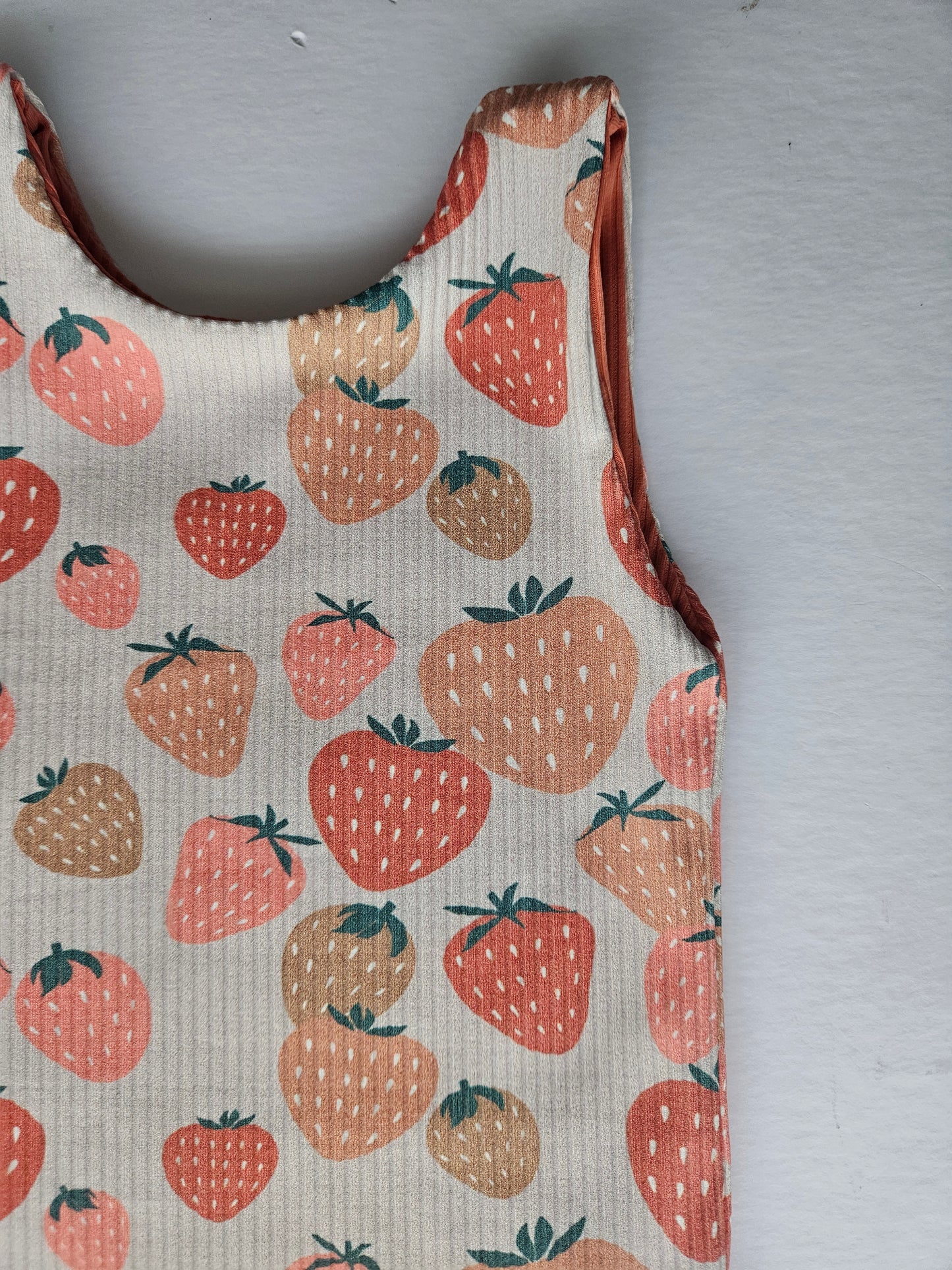 PREORDER Reversible Swim Bodysuit-Strawberry