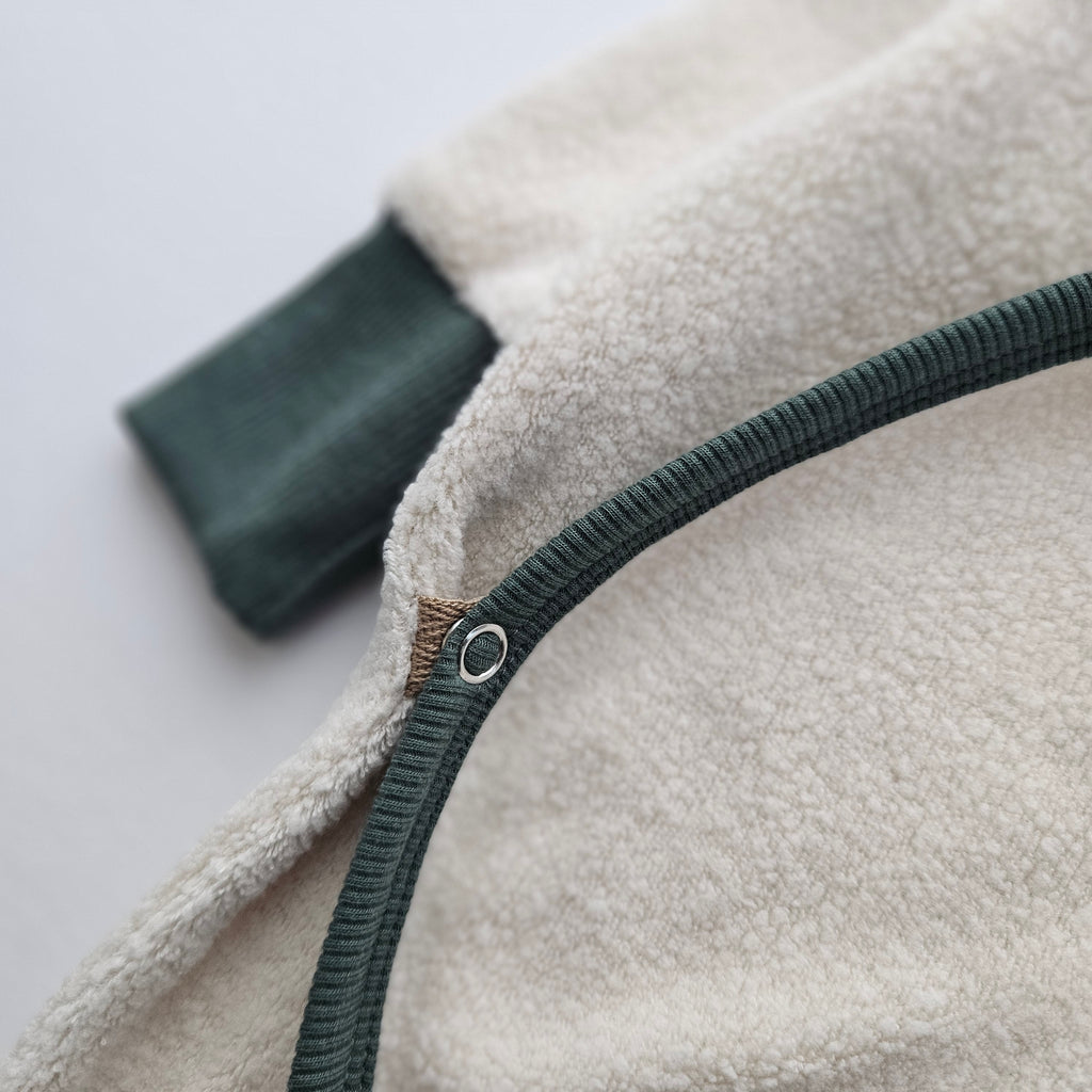 Custom Sherpa Wrap Romper for Mandy
