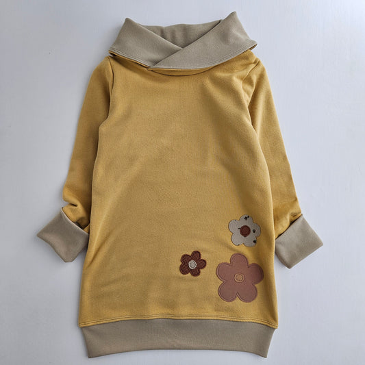 6-9 Years Grow With Me Tunic- Floral on Yellow