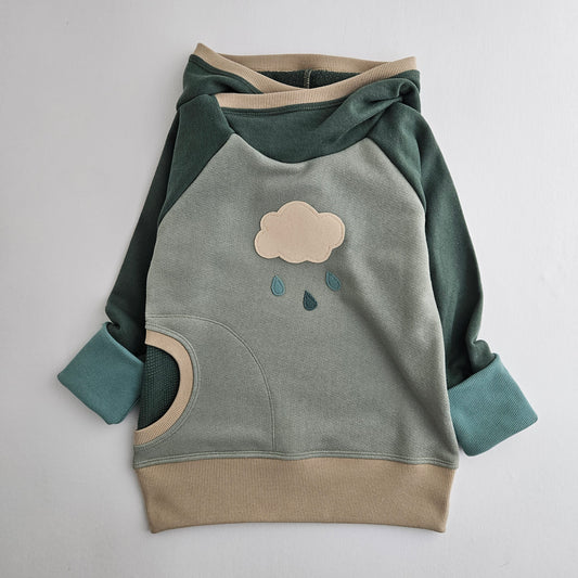 3T- 6 Years Raincloud Grow With Me Hoodie