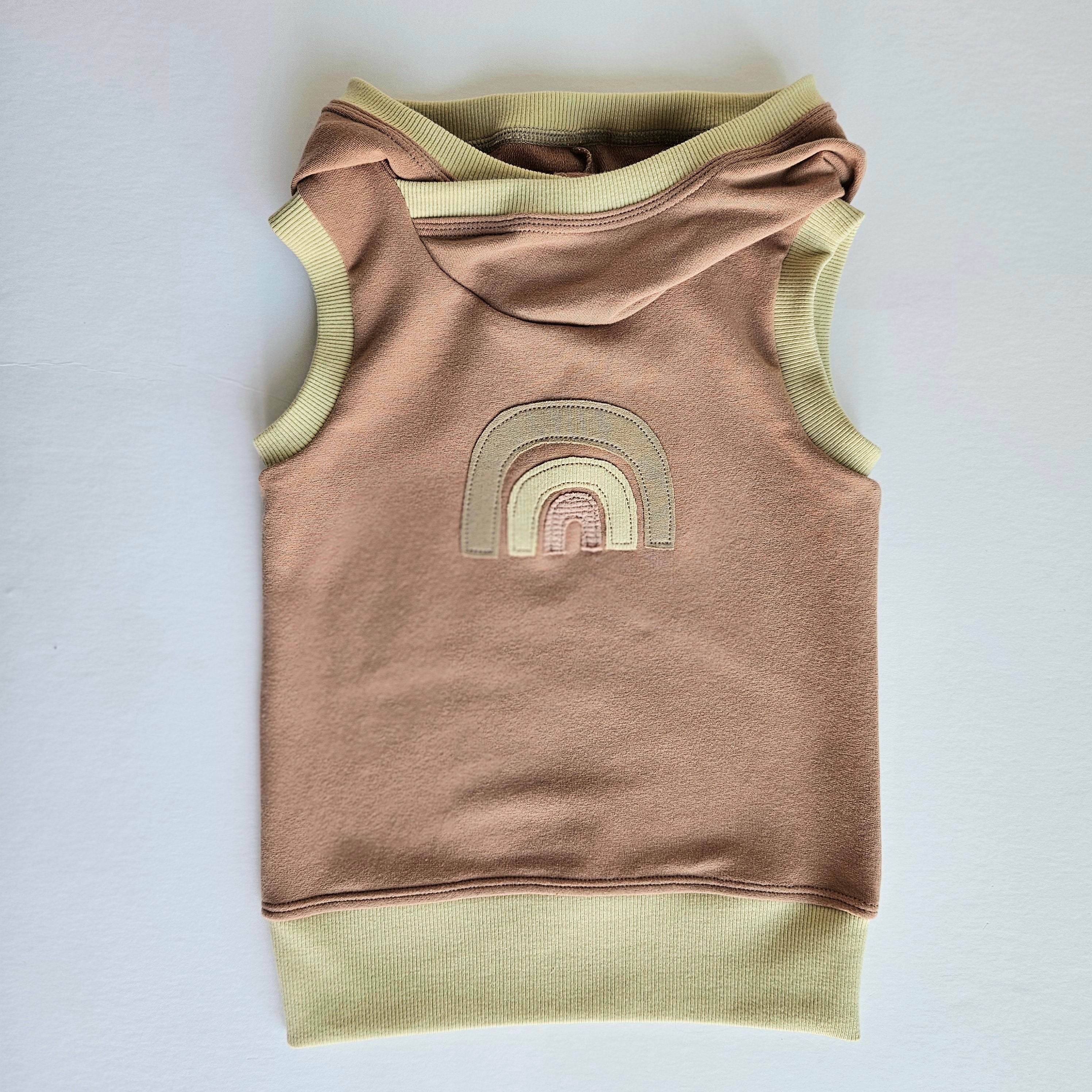 12 Months-3T Rainbow Hooded Tank Grow With Me