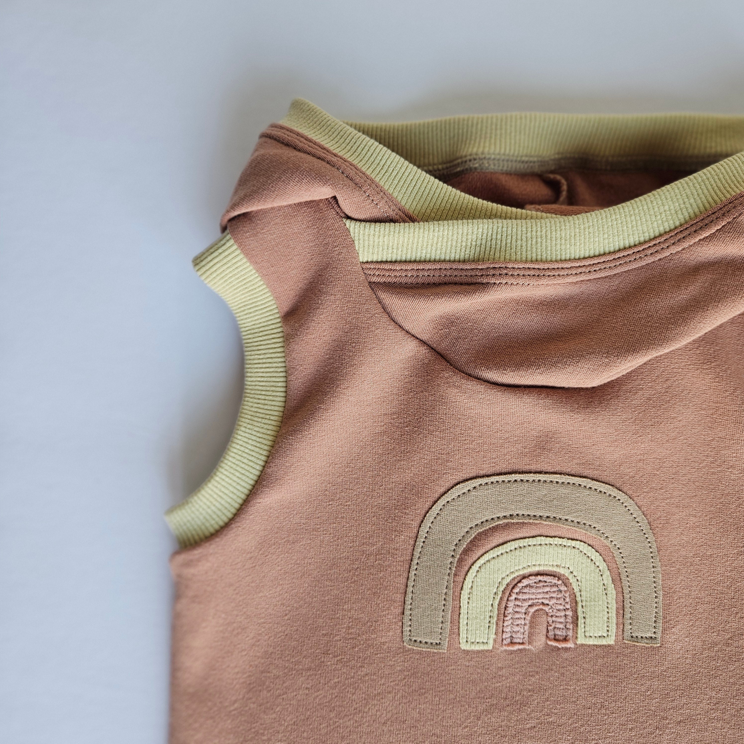 12 Months-3T Rainbow Hooded Tank Grow With Me