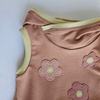 3T-6Y Flower Hooded Peplum Grow With Me