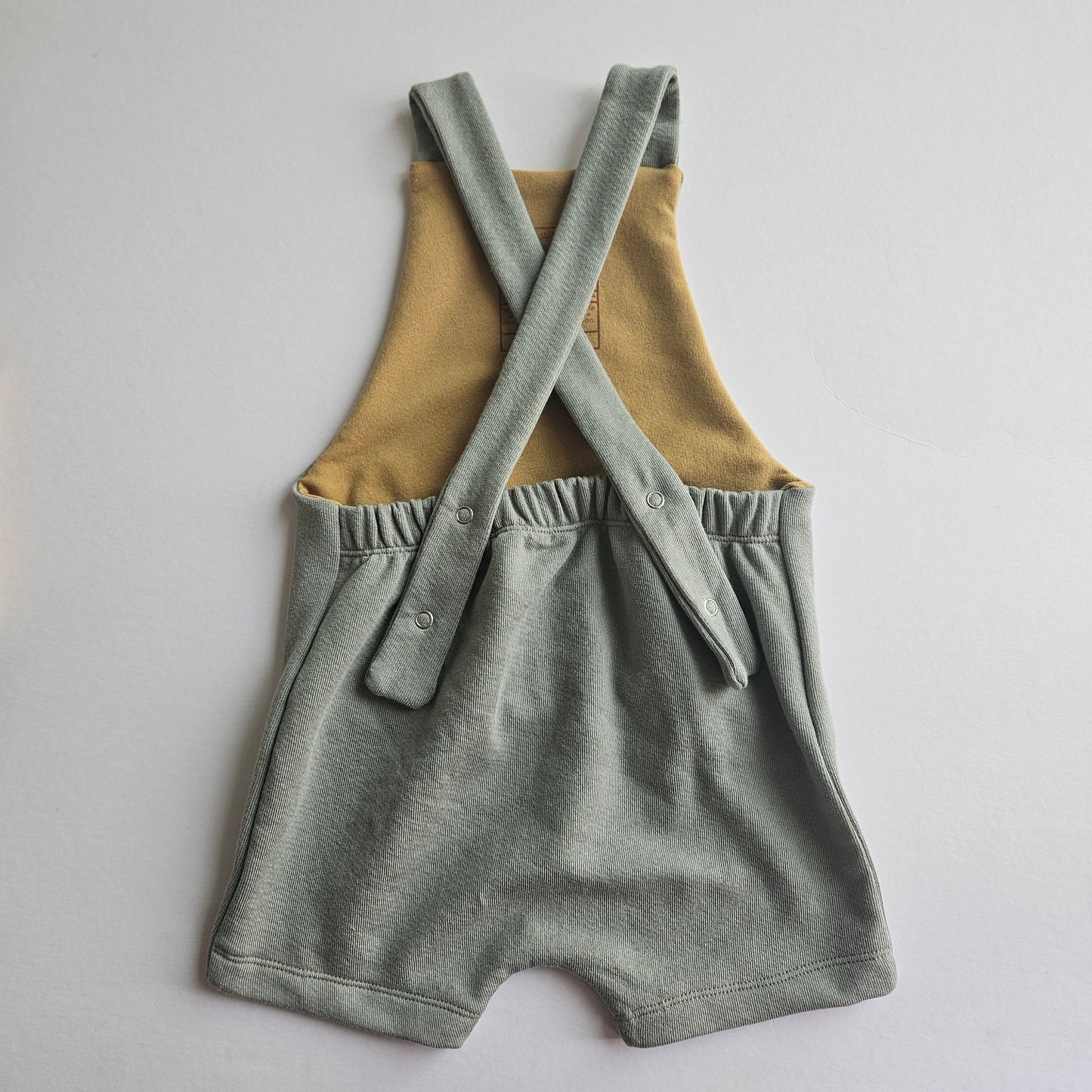 Shortie Overalls in Pistachio