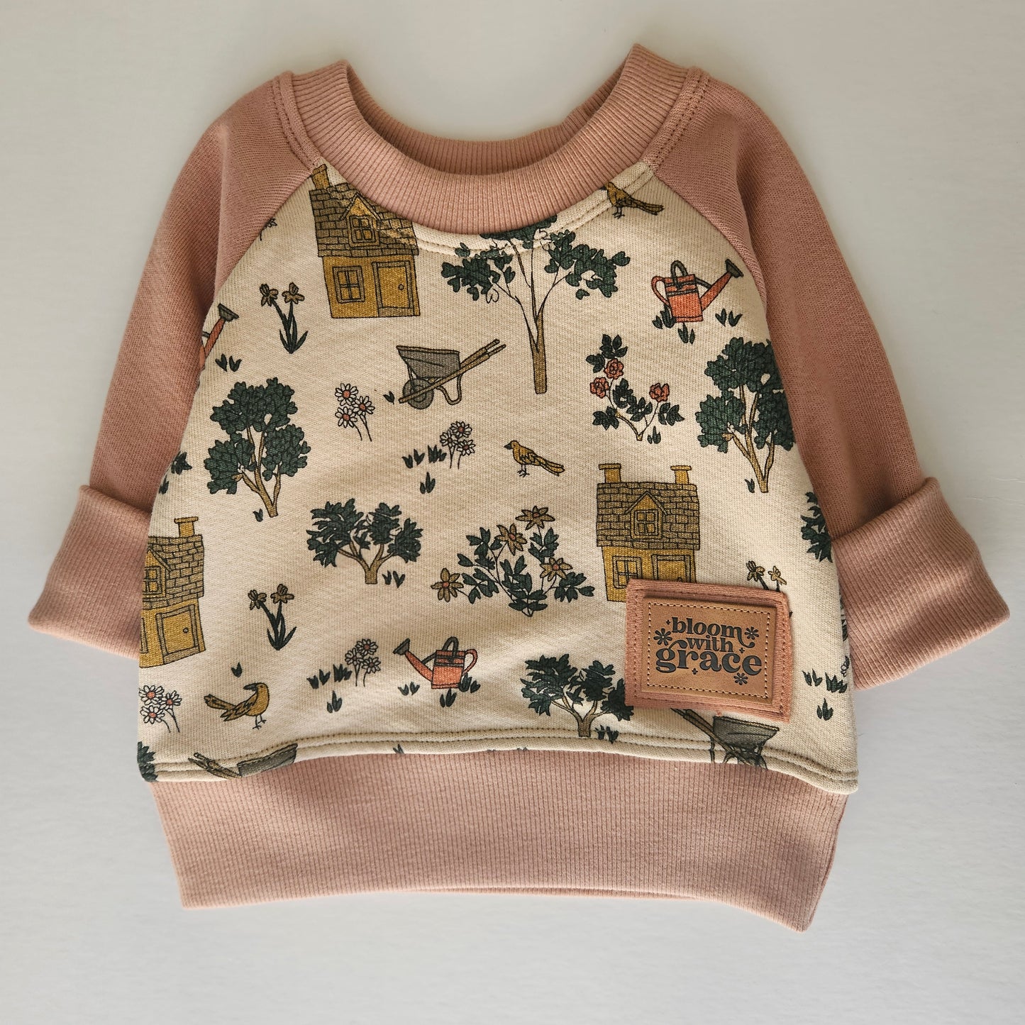 0-6 Months Grow With Me Sweater- Garden Bloom