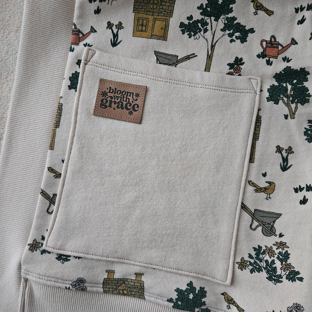 Medium Women's Cardi- Garden Bloom