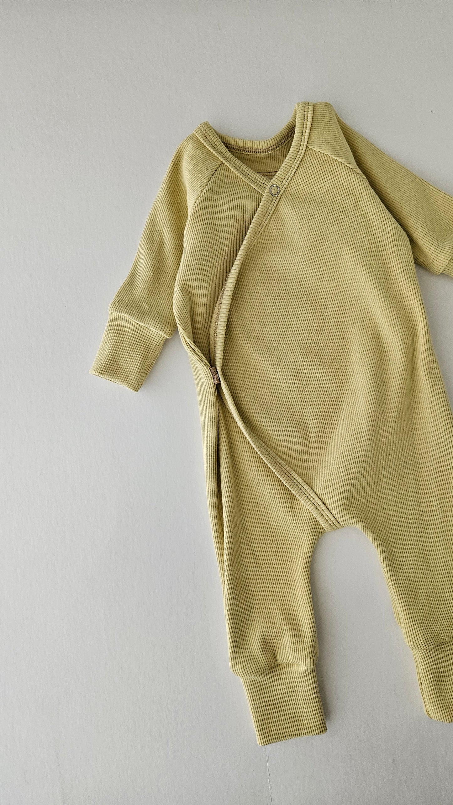 Wrap Rompers in Mellow Yellow