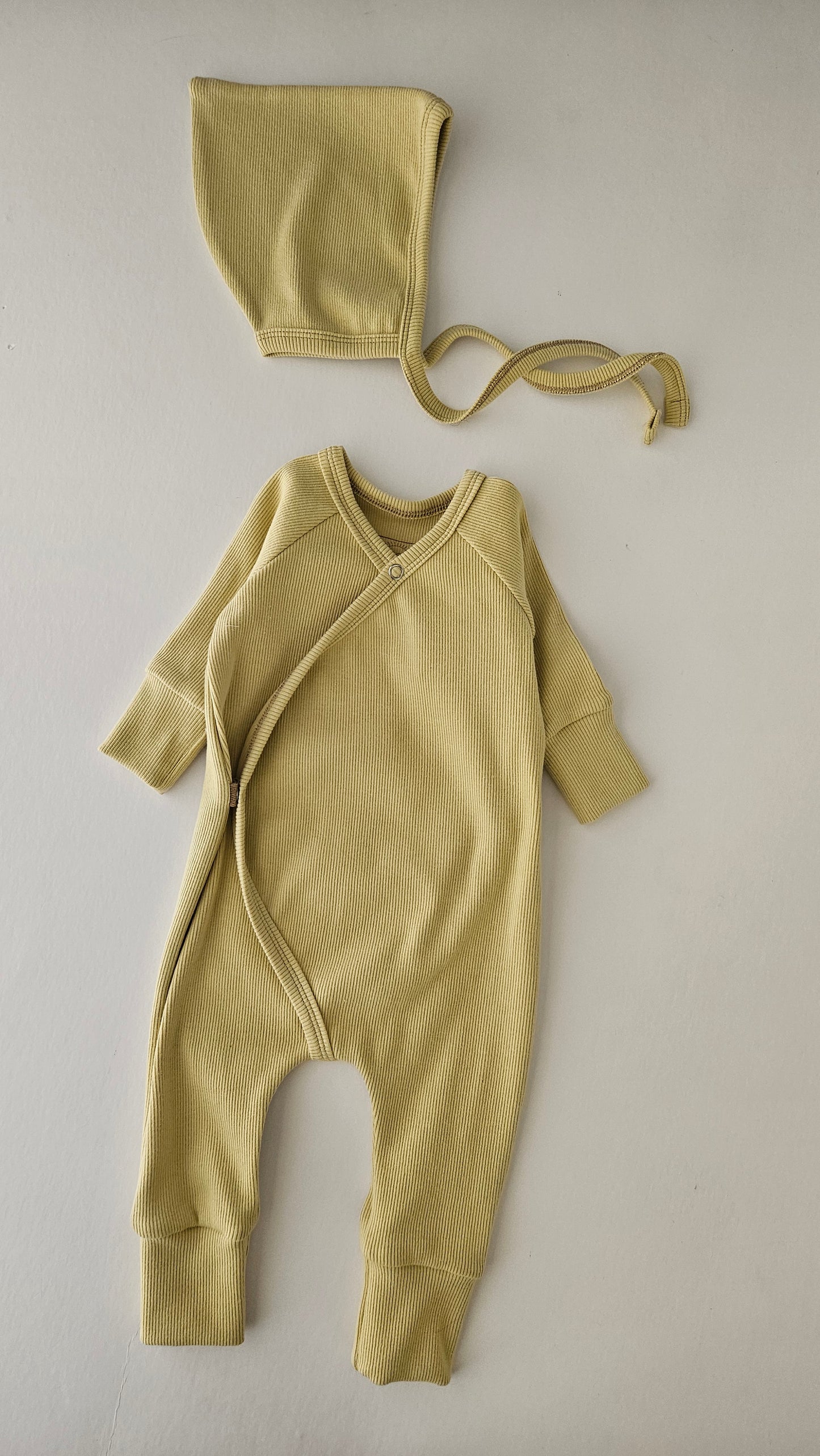 Wrap Rompers in Mellow Yellow