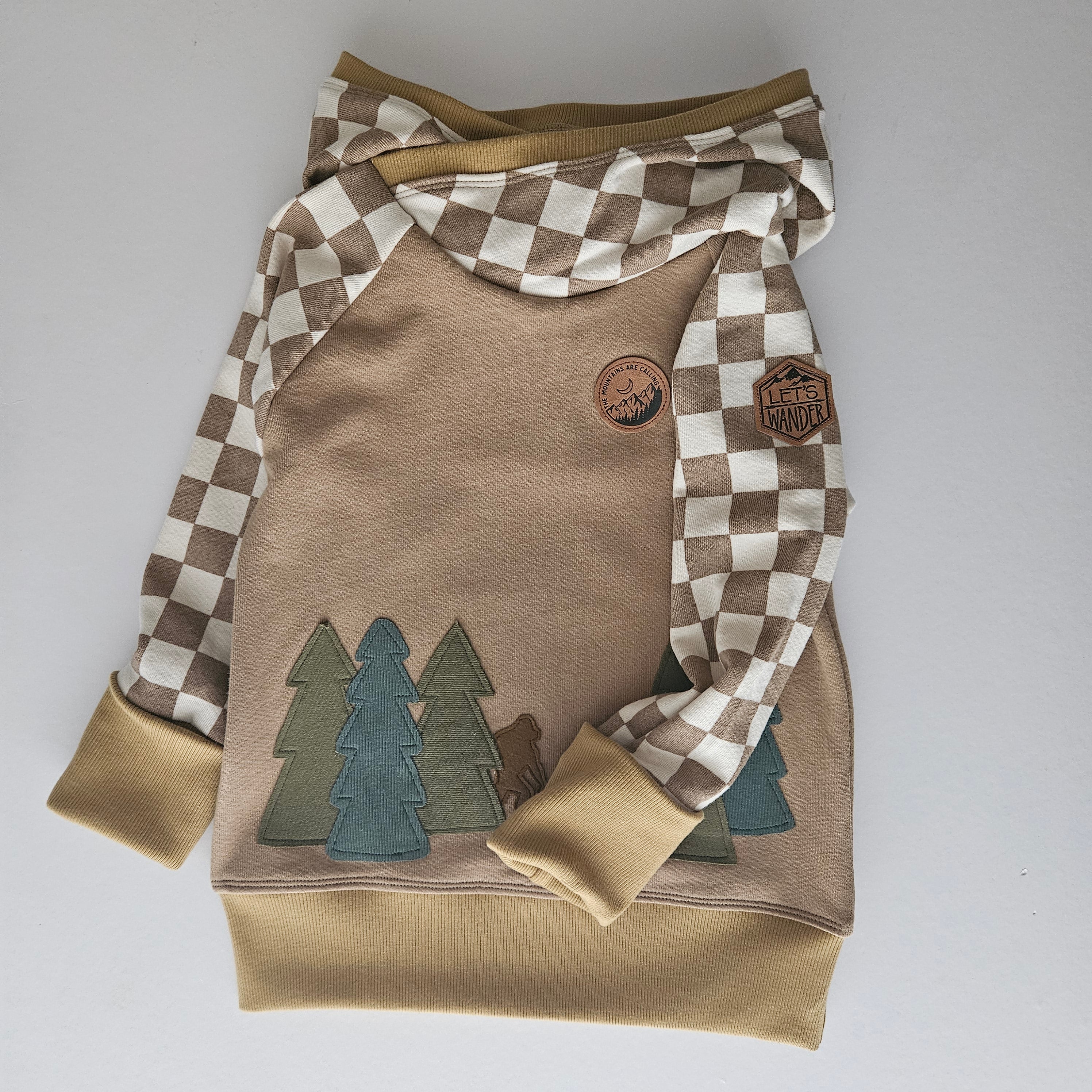 3-6 Years Bigfoot Wanderer Grow With Me Hoodie