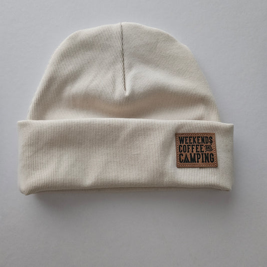 ADULT Bonfire Beanie- Oat Camping