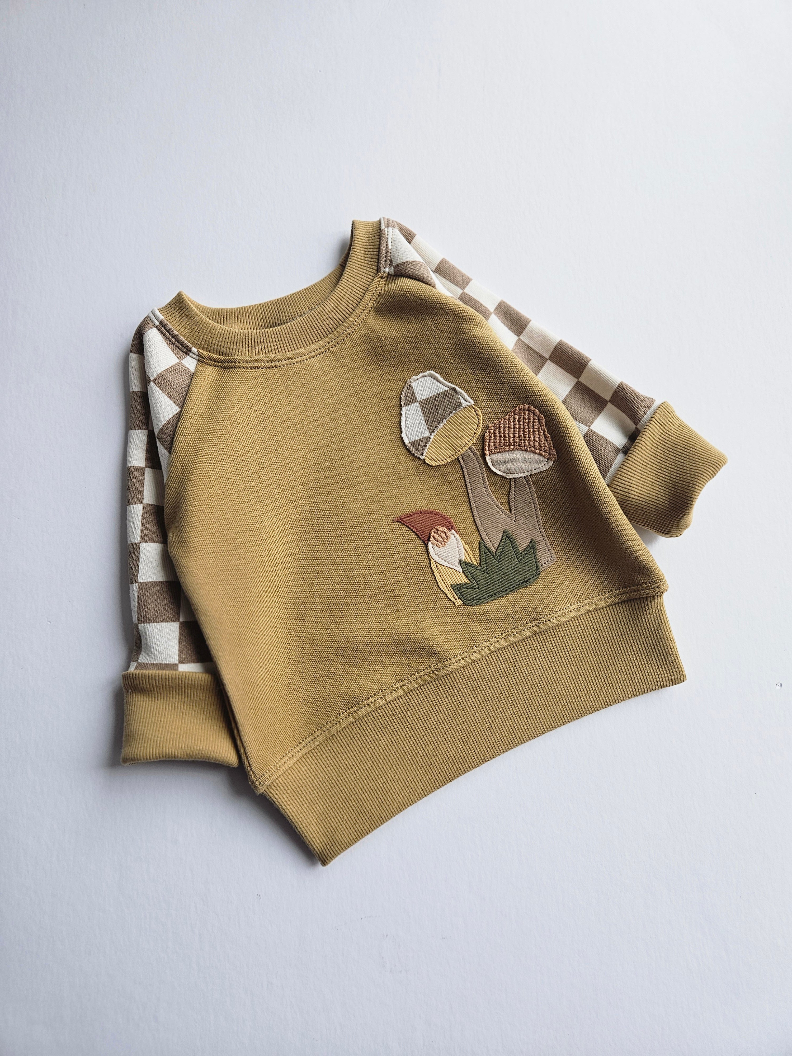 3-12 Months Mushrooms Grow With Me Sweater