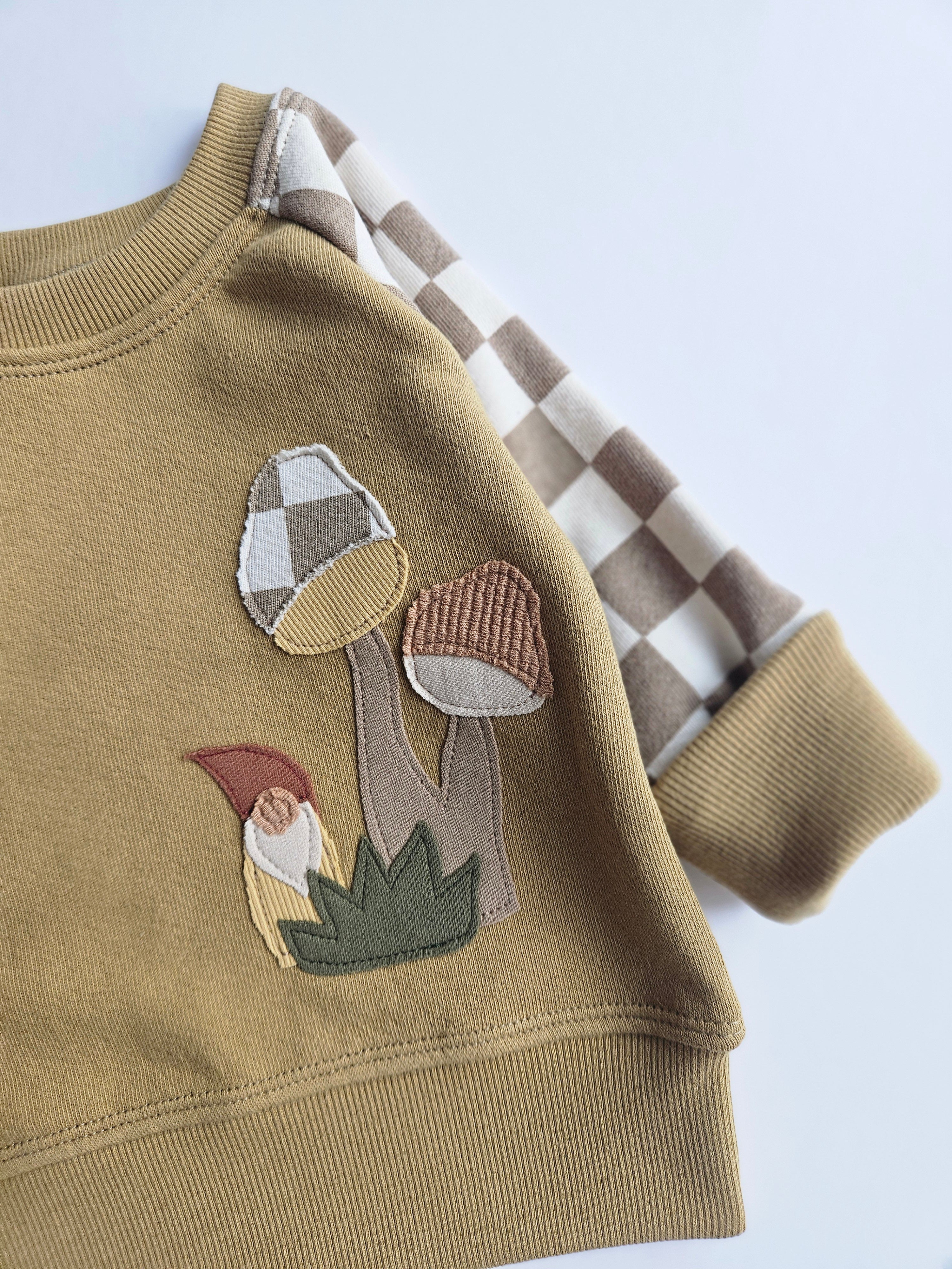 3-12 Months Mushrooms Grow With Me Sweater