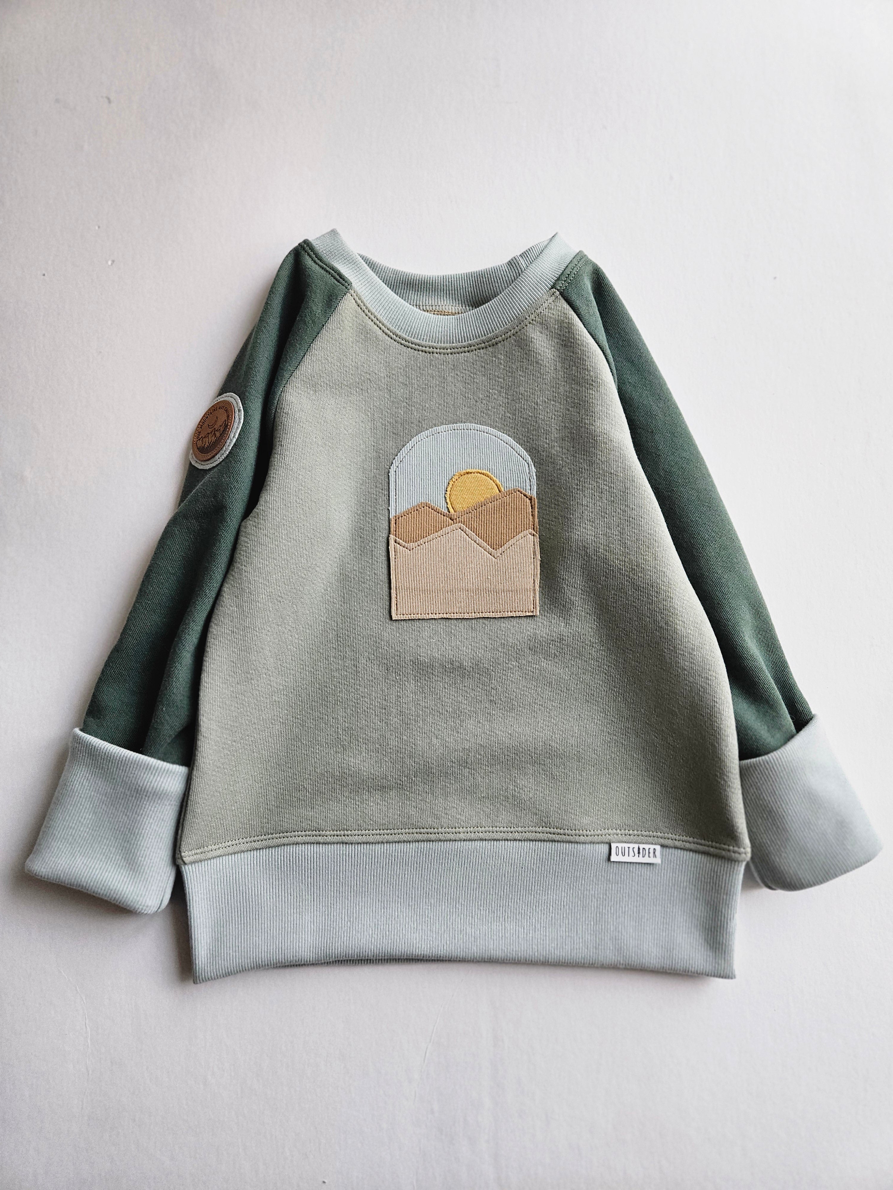 3-6 Years Mountains Outsider Grow With Me Hoodie