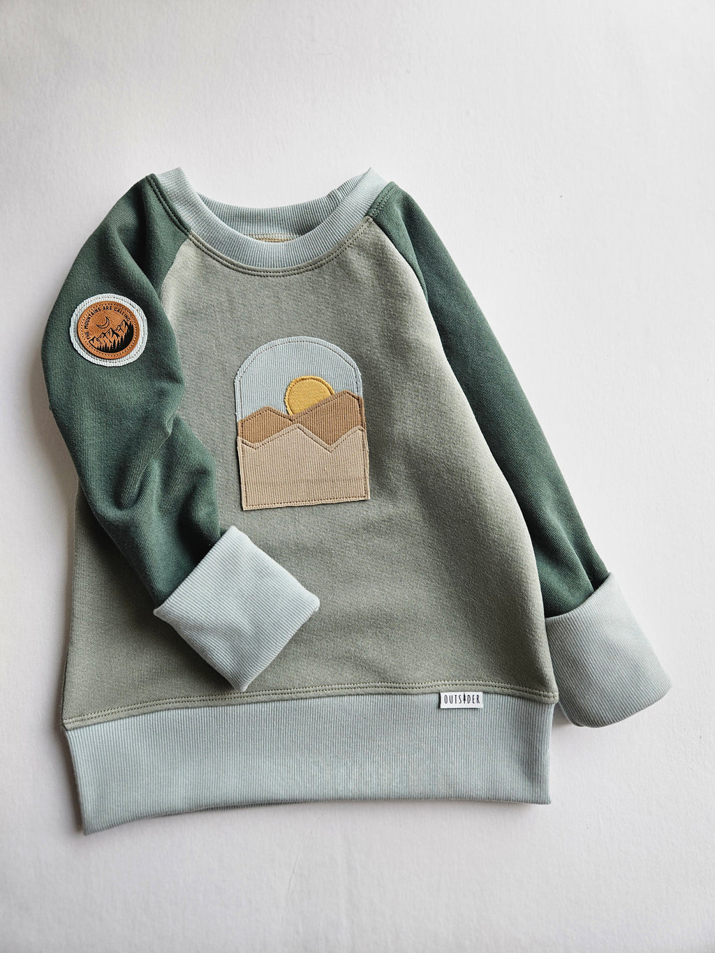 3-6 Years Mountains Outsider Grow With Me Hoodie