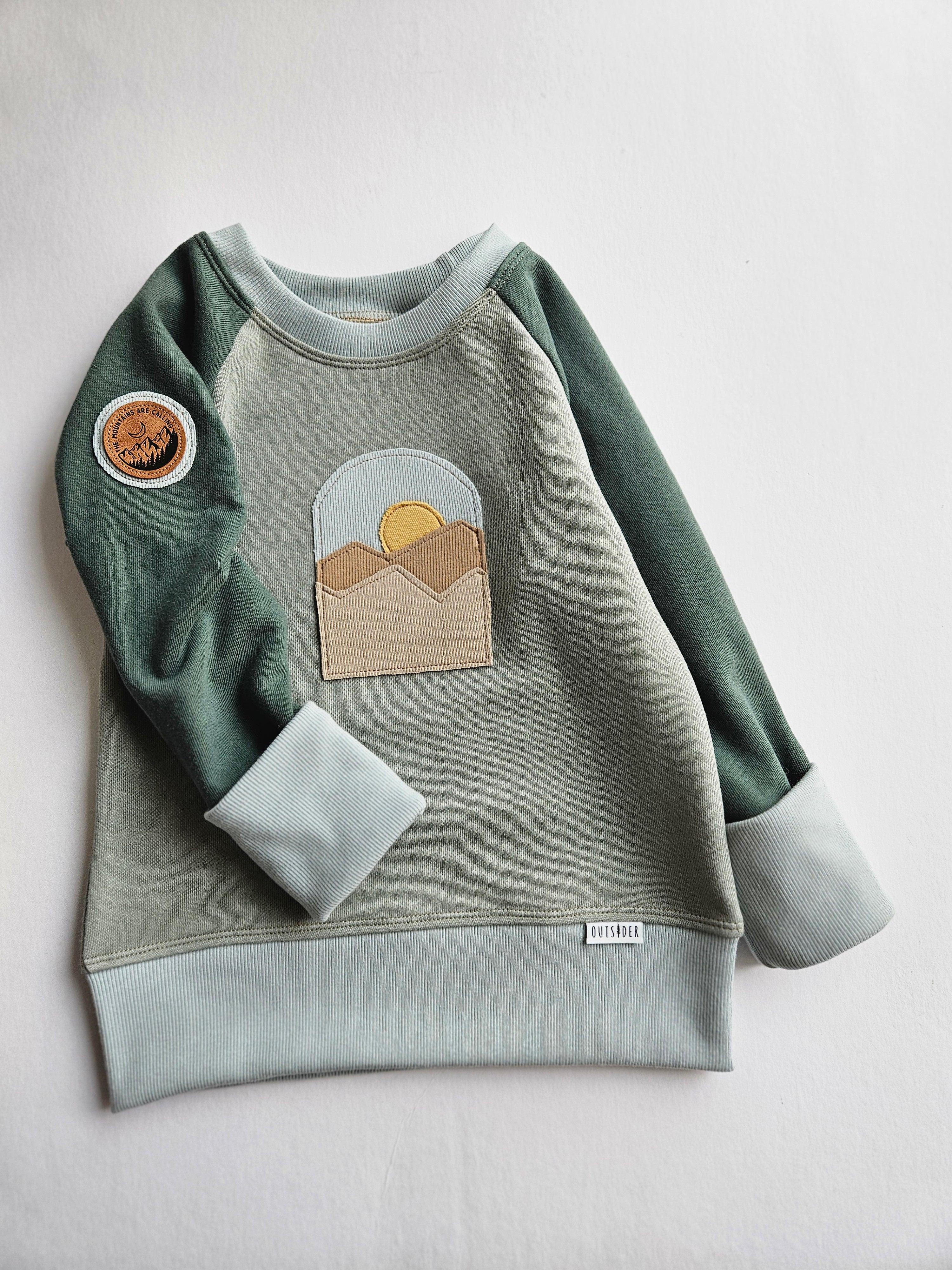 3-6 Years Mountains Outsider Grow With Me Hoodie