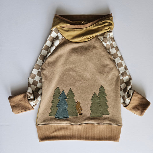 6-9 Years Bigfoot Grow With Me Hoodie