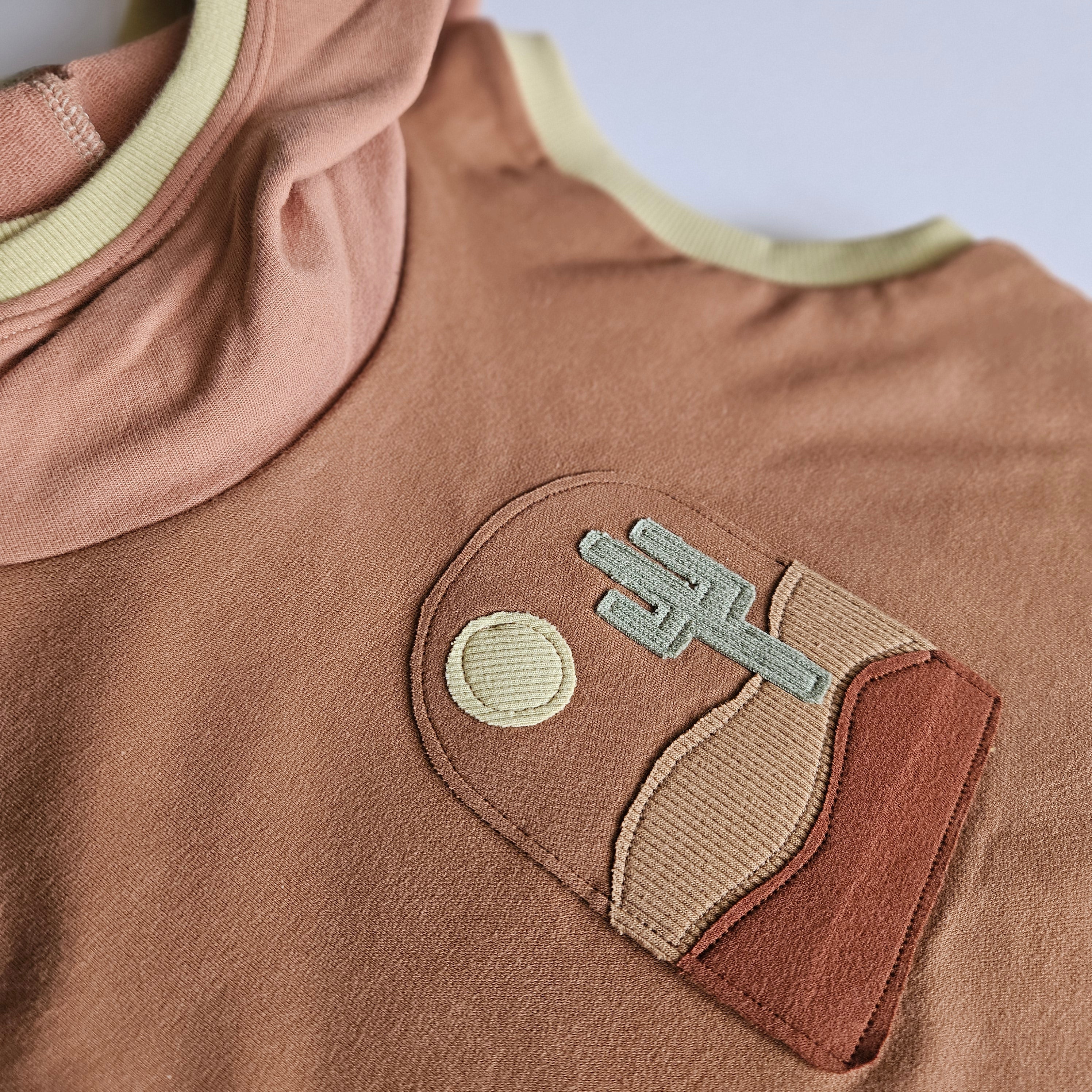 6-9Y Cactus Hooded Tank Grow With Me