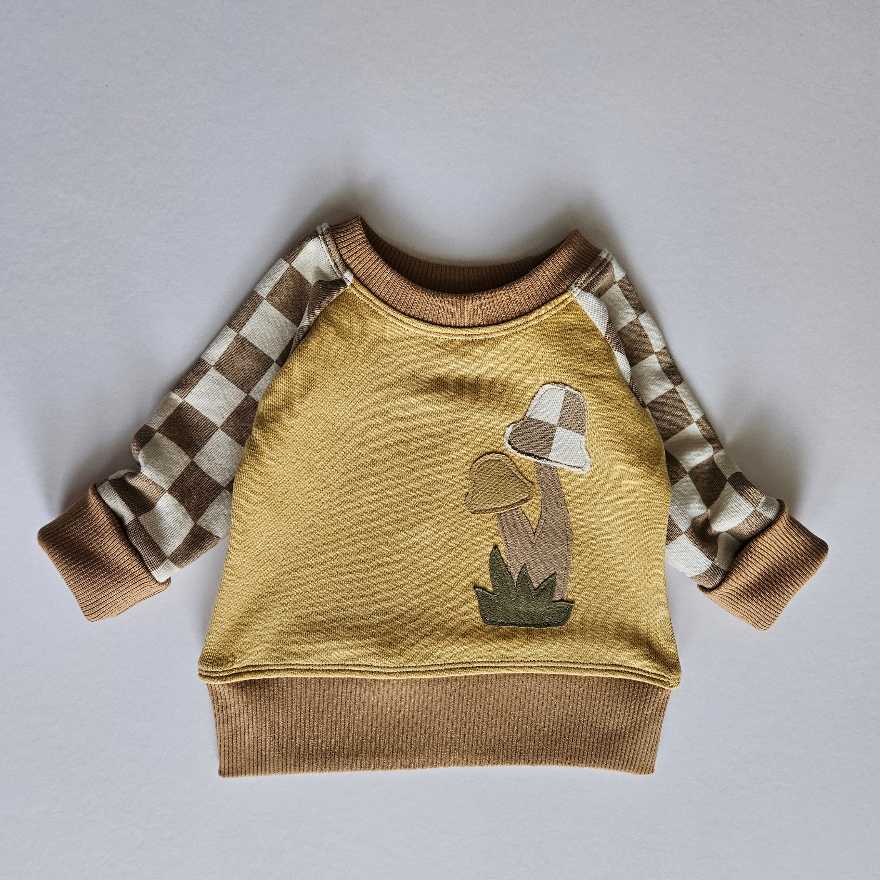 0-6 Months Mushrooms Grow With Me Sweater