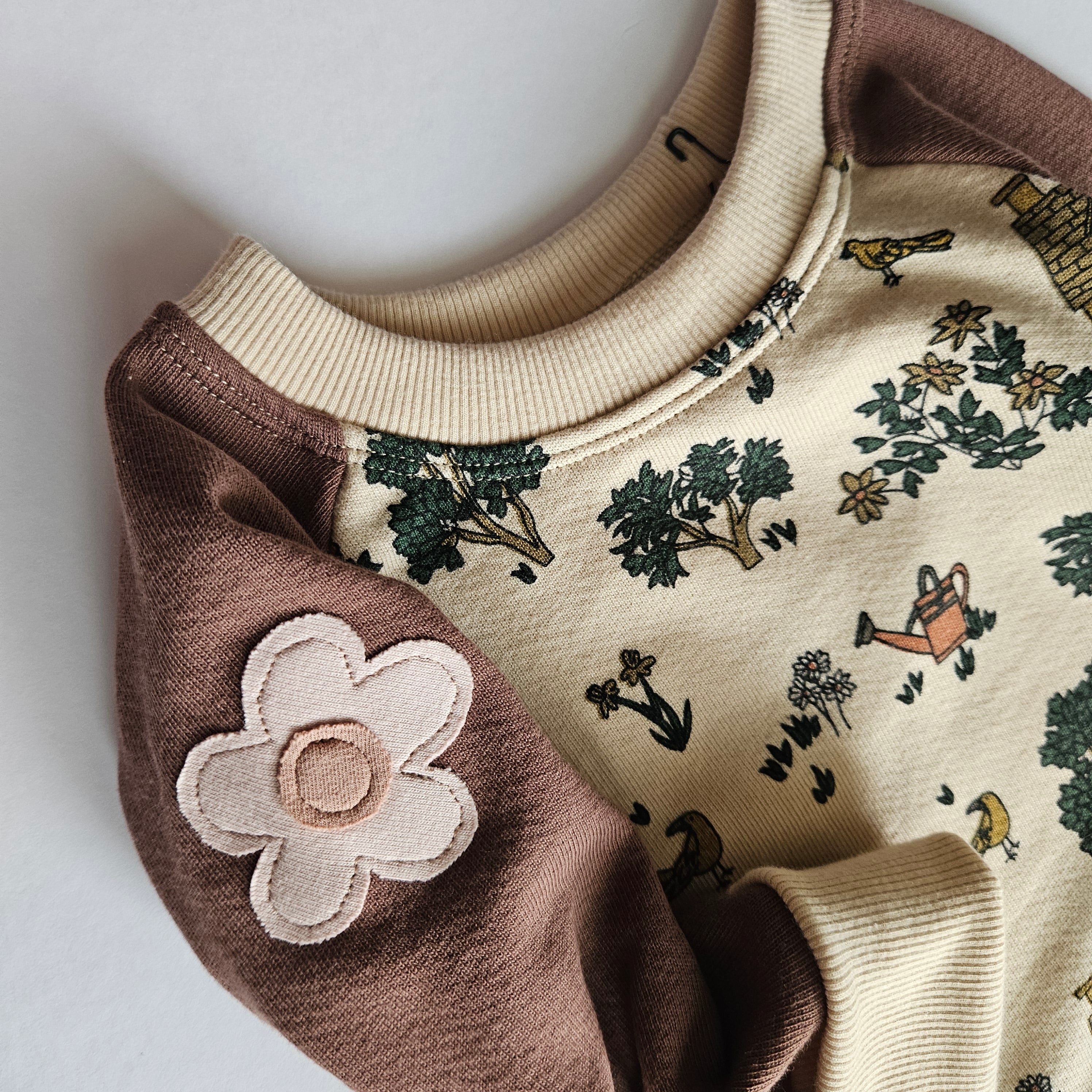3-12 Months Flowers Garden Grow With Me Sweater