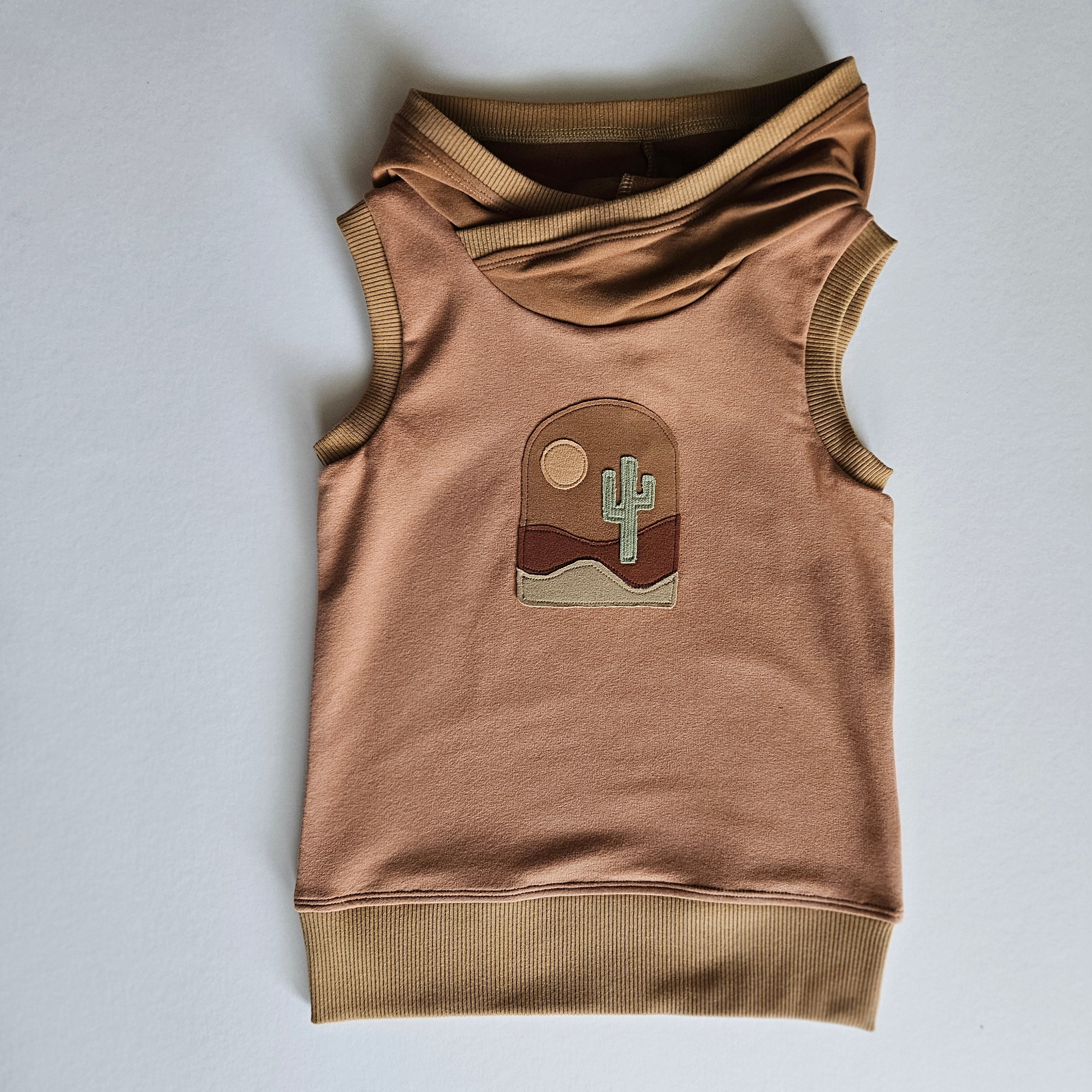 3T-6Y Cactus Hooded Tank Grow With Me