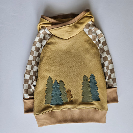4-7 Years Bigfoot Grow With Me Hoodie