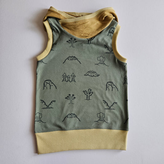 6-9Y Desert Hooded Tank Grow With Me