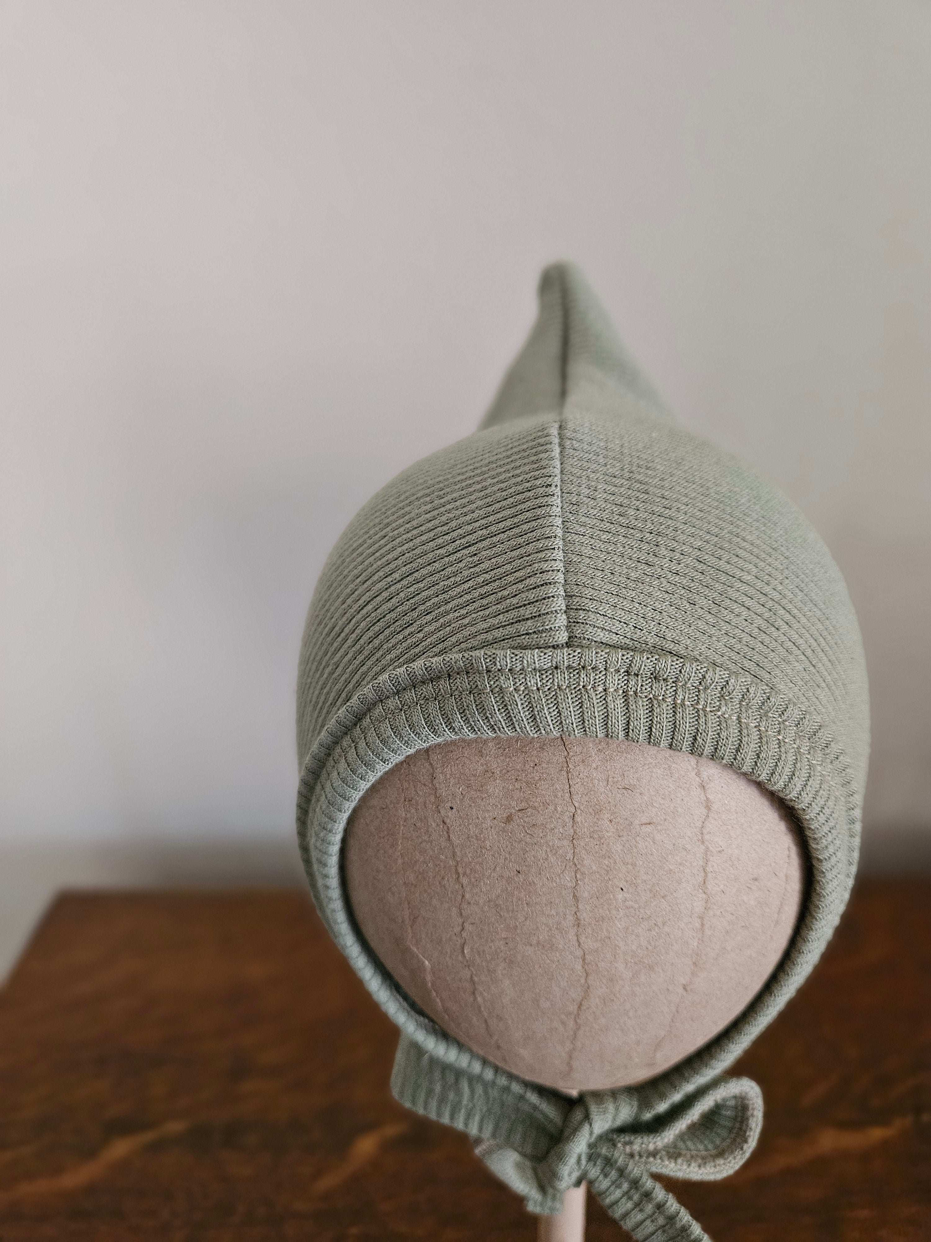Pixie Bonnet in Sage (Multiple Sizes Available)