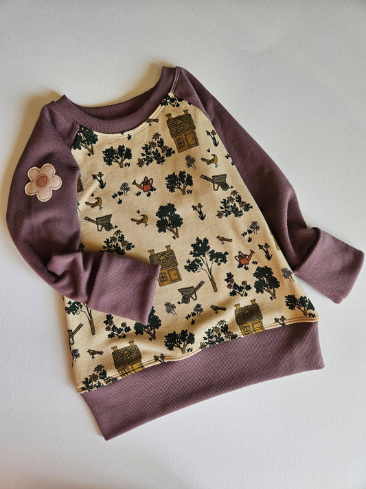 3-6 Years Garden Flower Grow With Me Hoodie