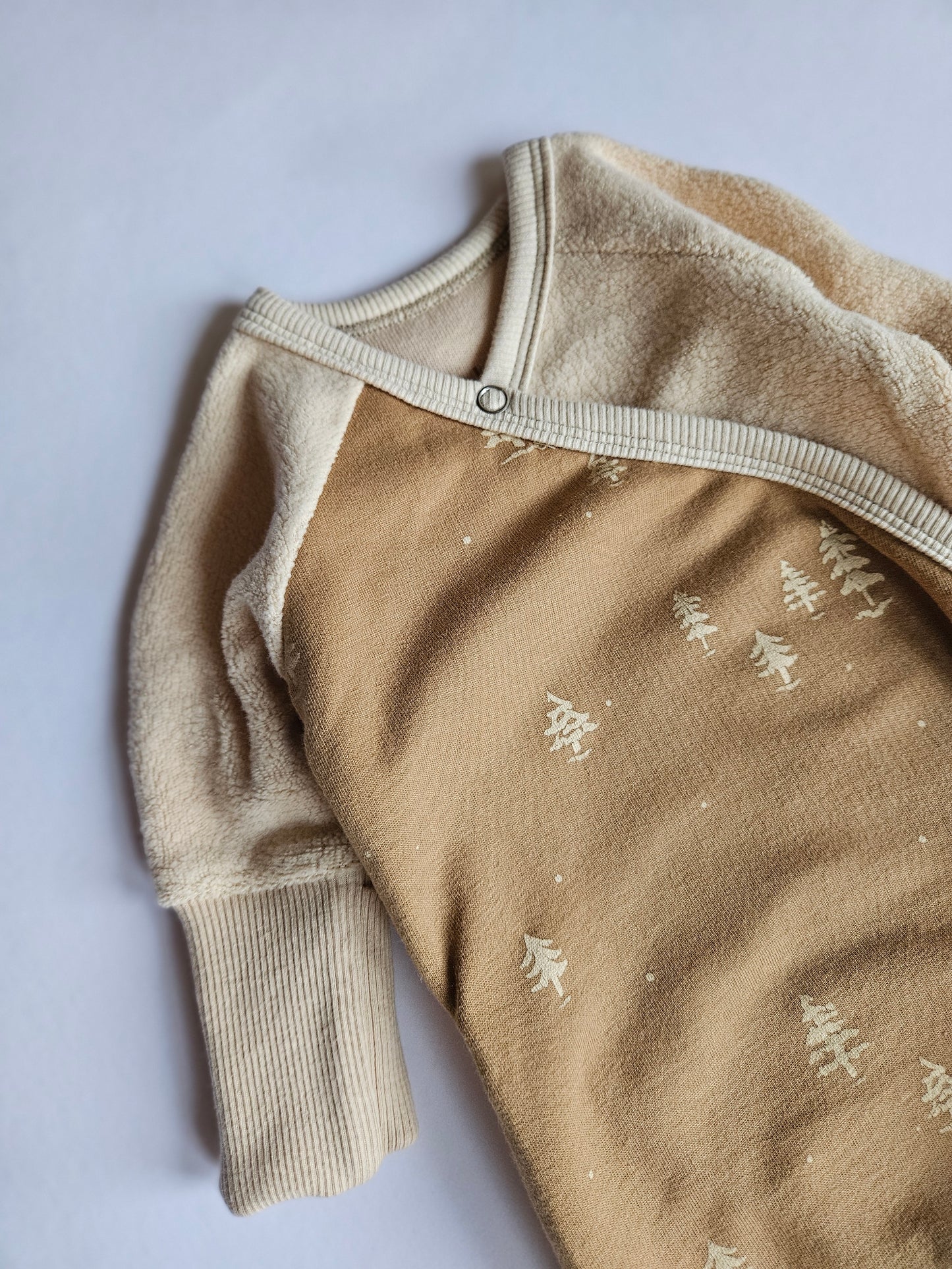 Sherpa Wrap Rompers in Trees