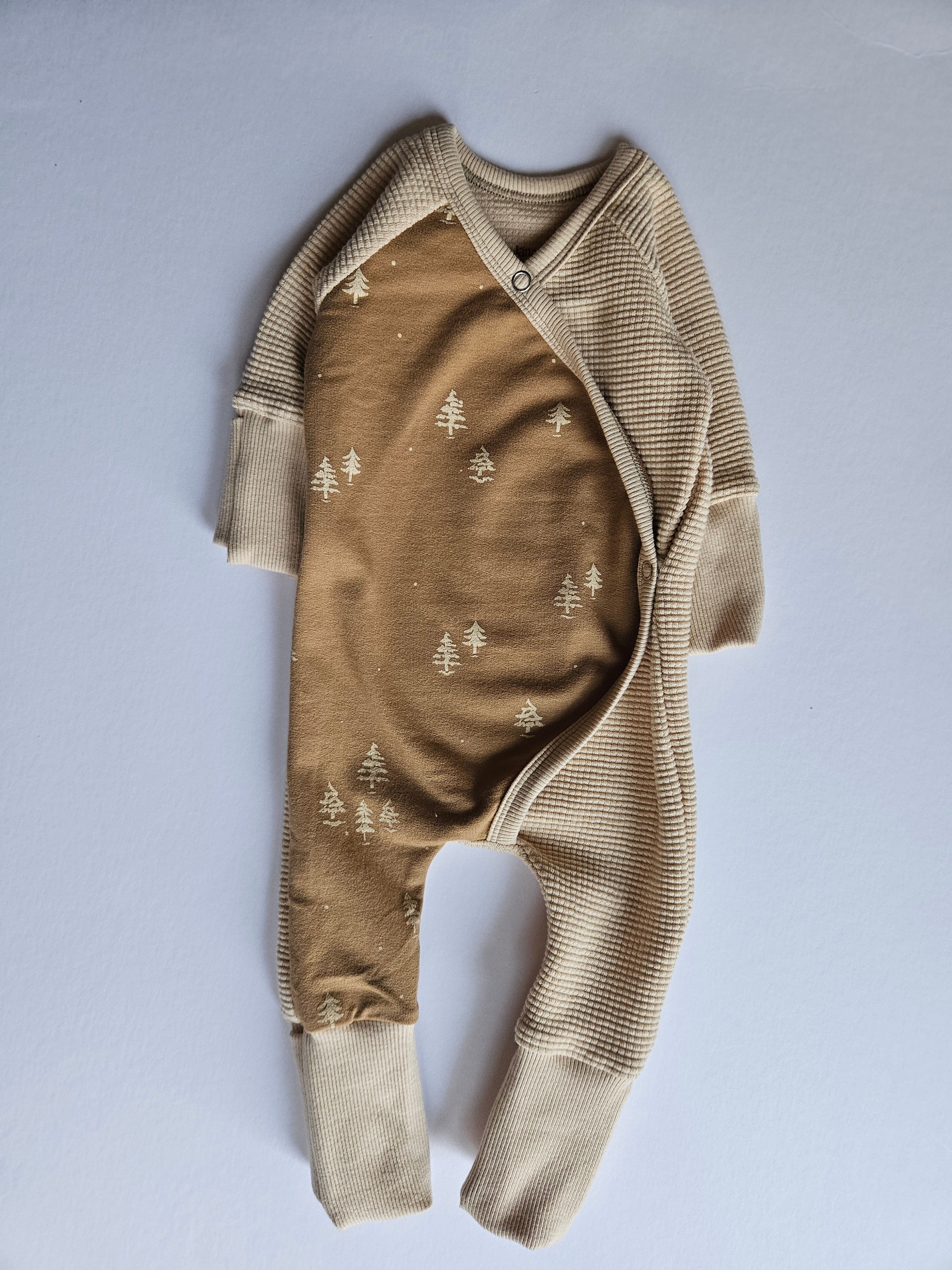 Waffle Wrap Rompers in Trees