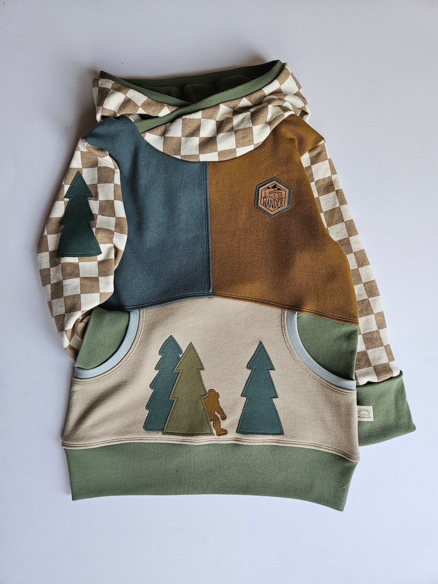 9-12 Years Bigfoot Grow With Me Hoodie