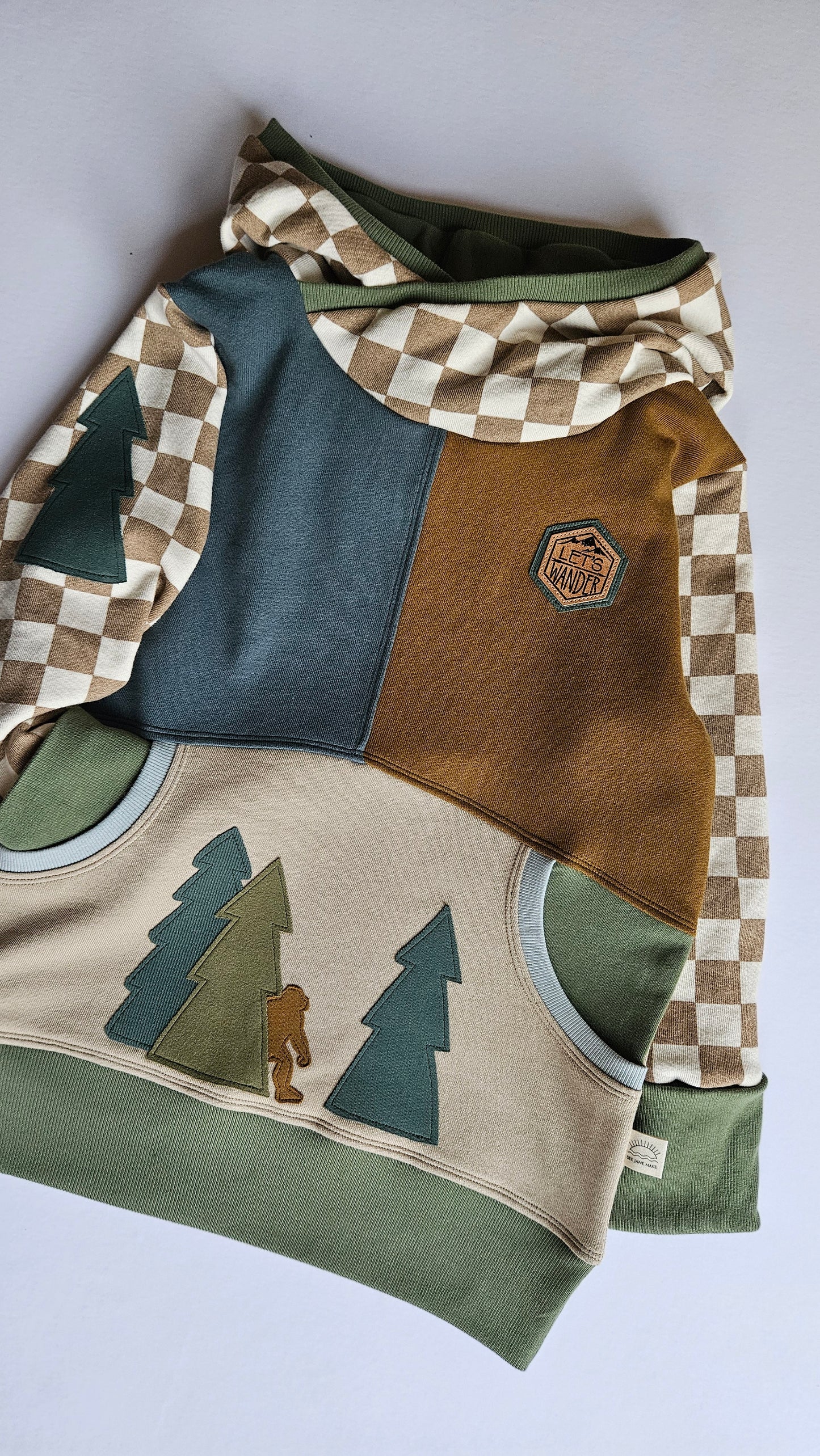 9-12 Years Bigfoot Grow With Me Hoodie