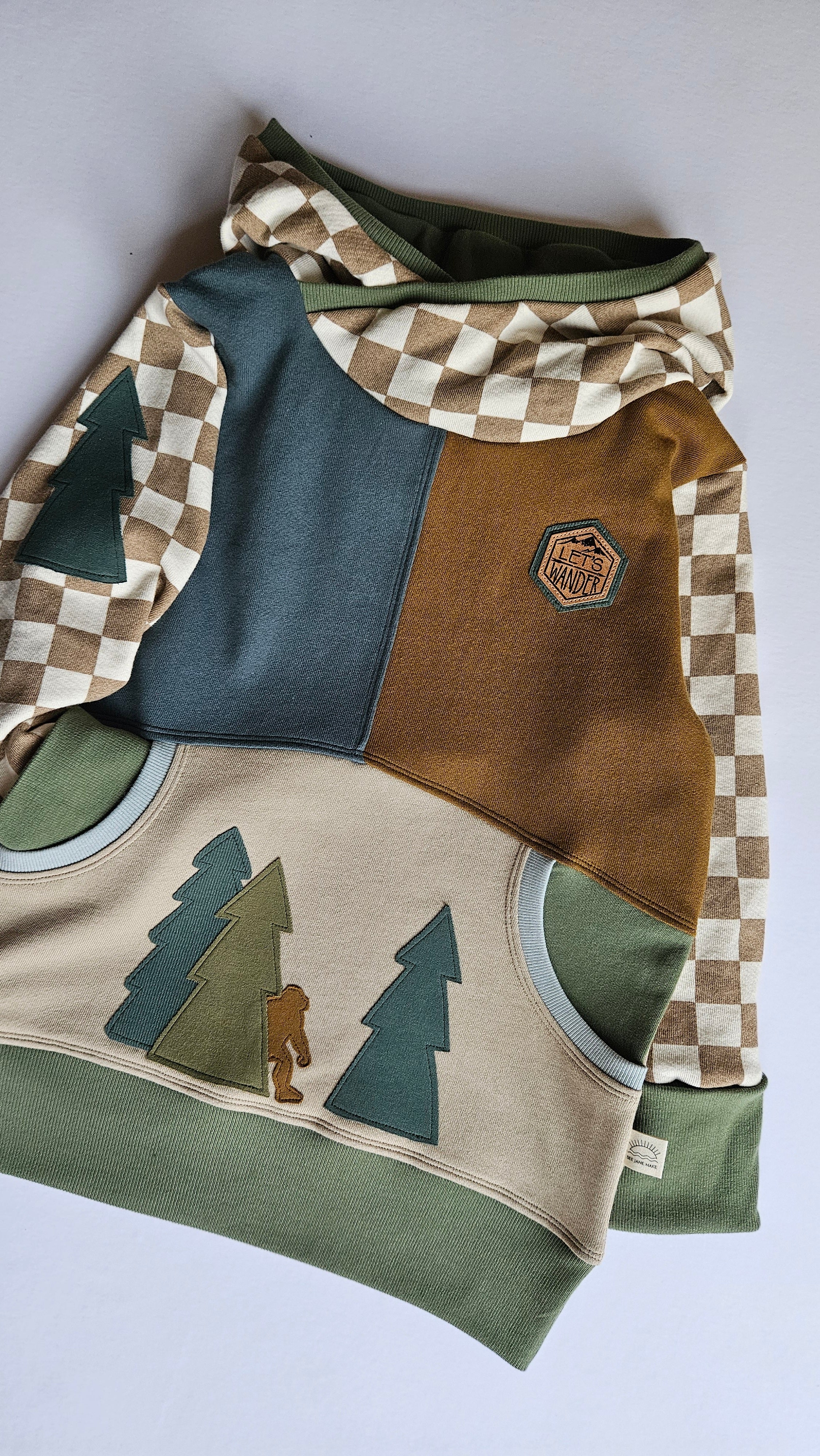 9-12 Years Bigfoot Grow With Me Hoodie