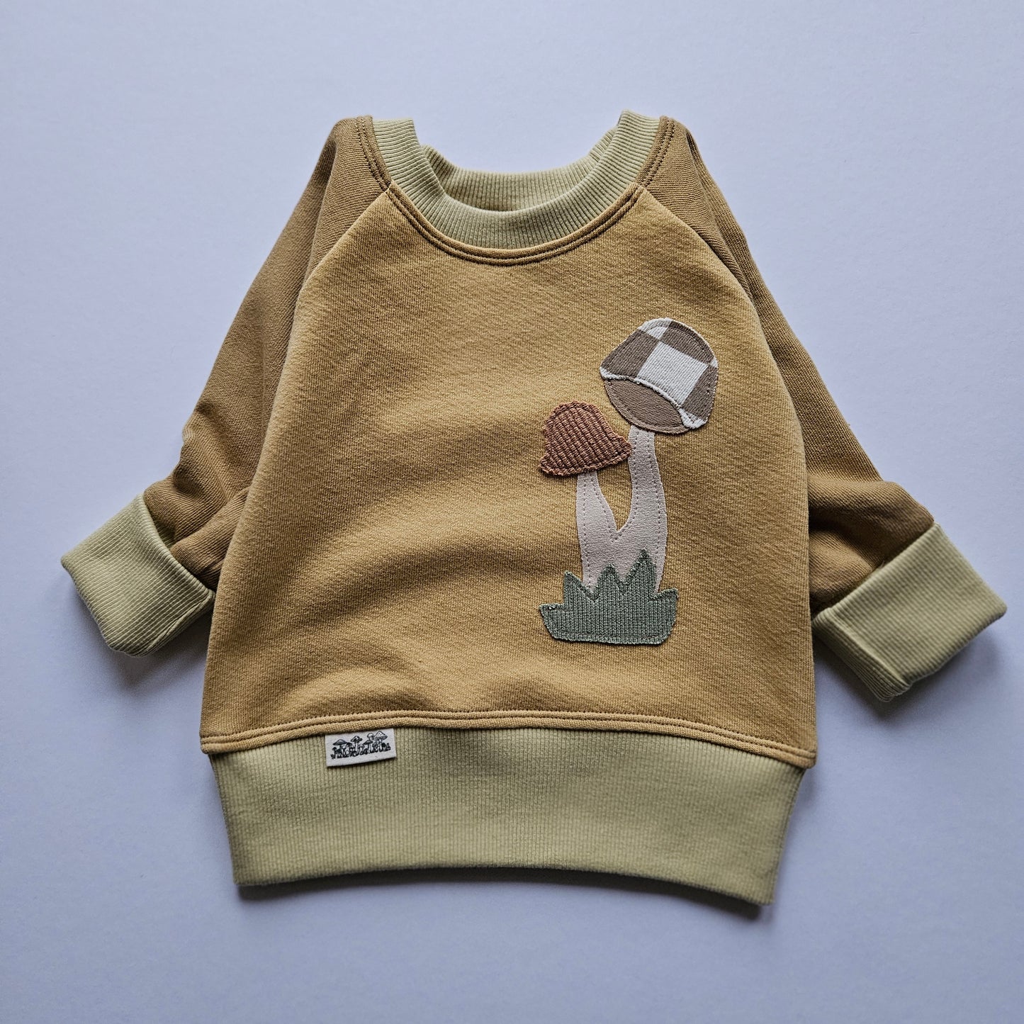 3-12 Months Mushrooms Grow With Me Sweater