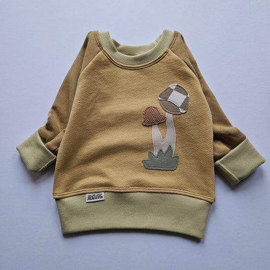 3-12 Months Mushrooms Grow With Me Sweater