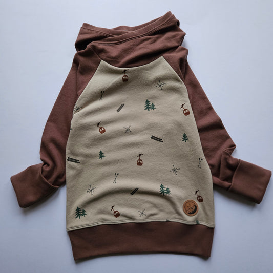 9-12 Years Ski Mountains Grow With Me Hoodie