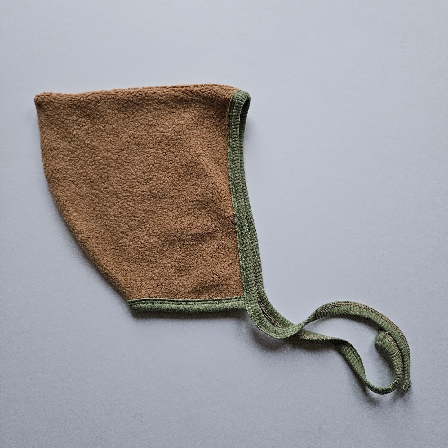 3-5 Years Pixie Bonnet in Sherpa + Sage in Mauve