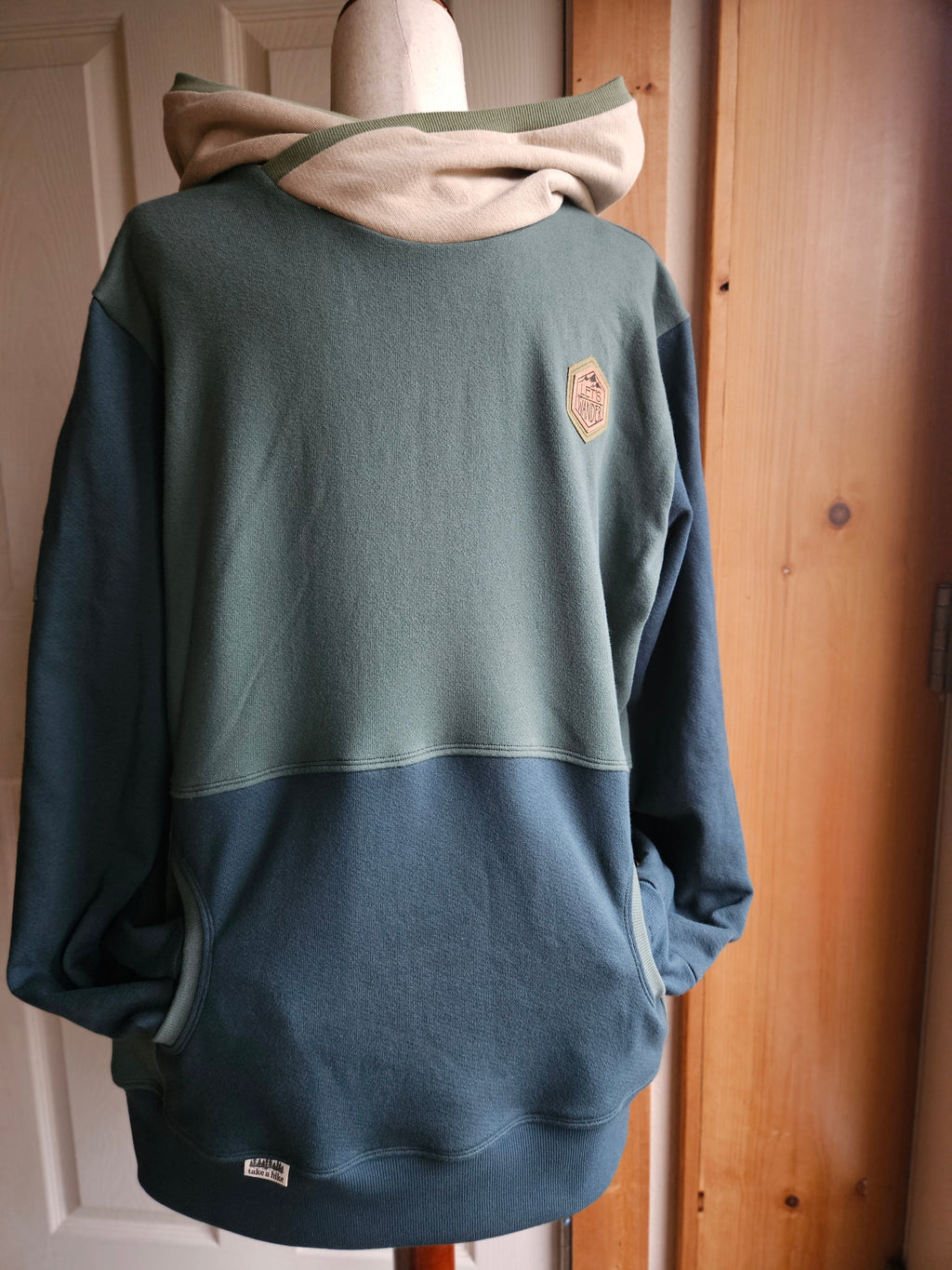 Large Men's Hoodie- Sneaky Bigfoot