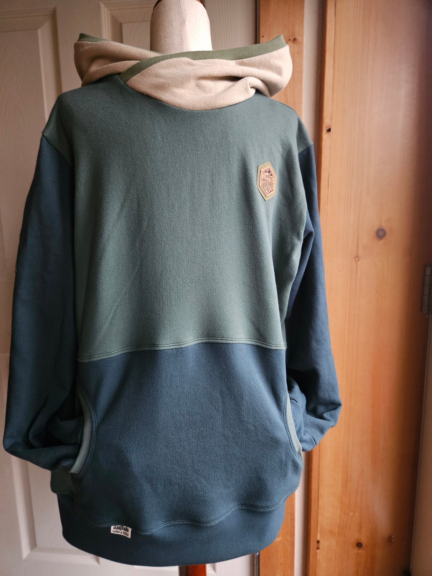 Large Men's Hoodie- Sneaky Bigfoot