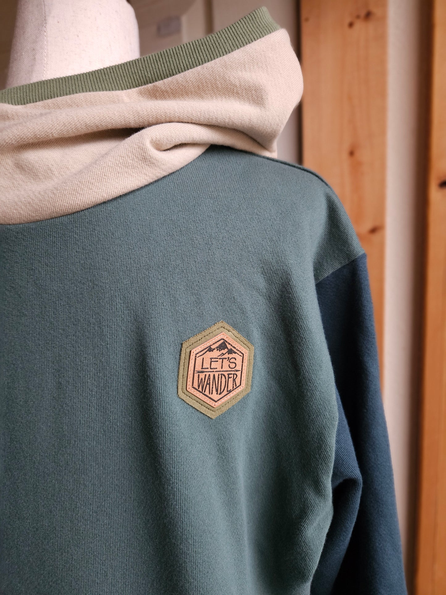 Large Men's Hoodie- Sneaky Bigfoot