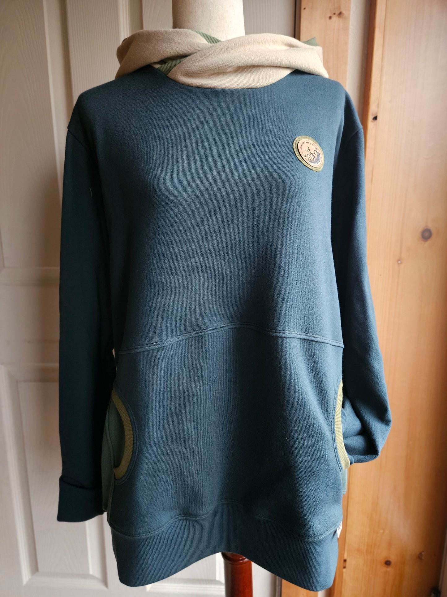 Large Women's Hoodie- Sneaky Bigfoot