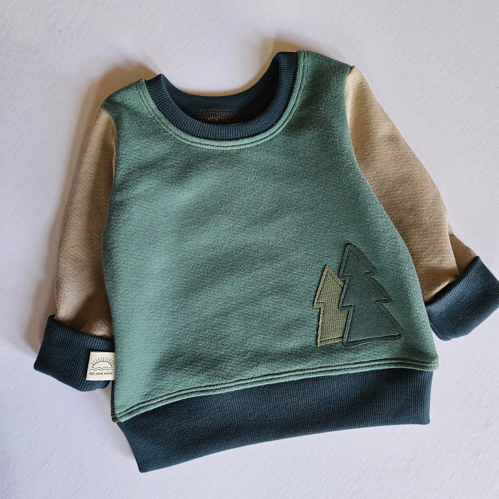 0-6 Months Forest Grow With Me Sweater